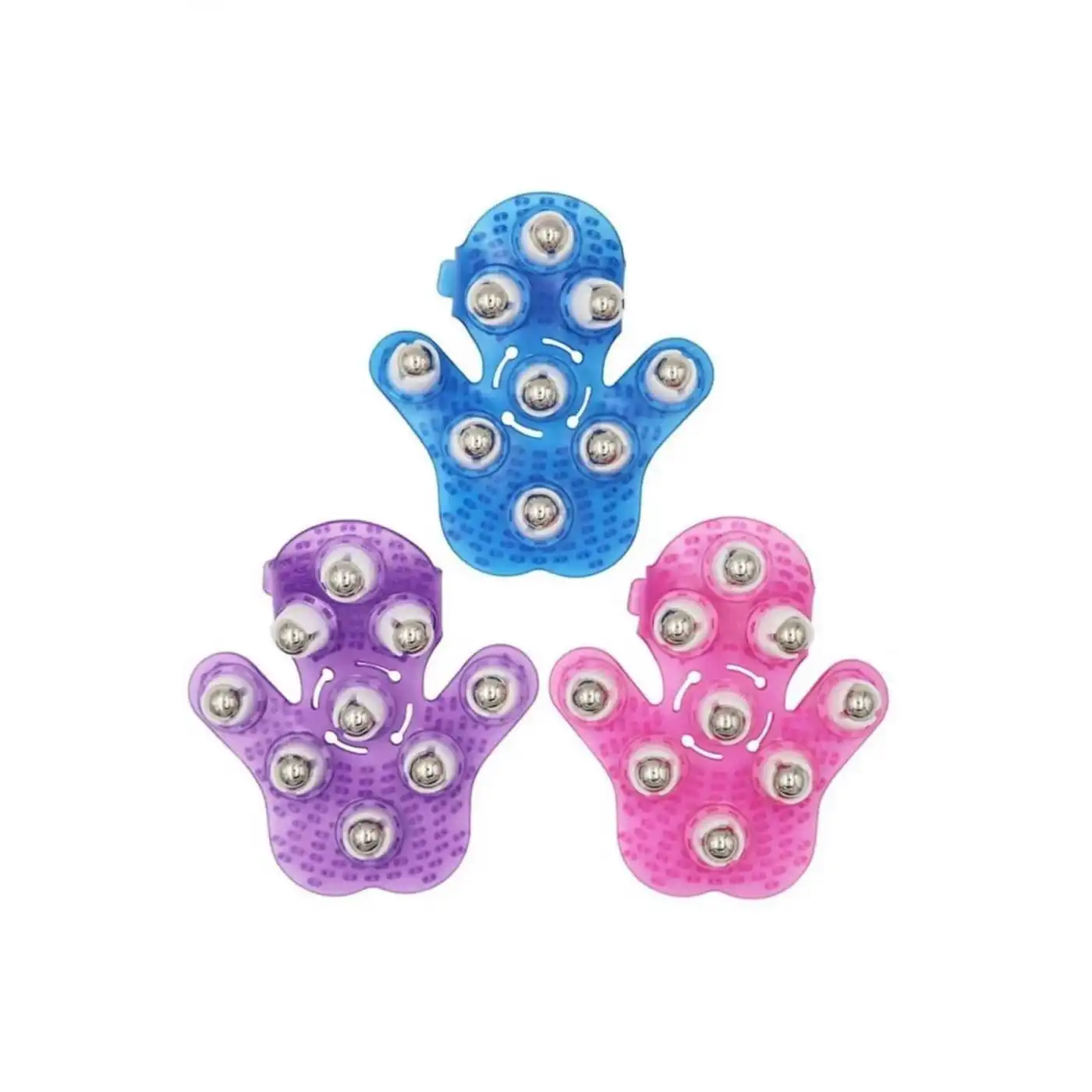 9 Bilyeli Masaj Eldiveni Giyilebilir Plastik Vücut Sıkılaştırıcı