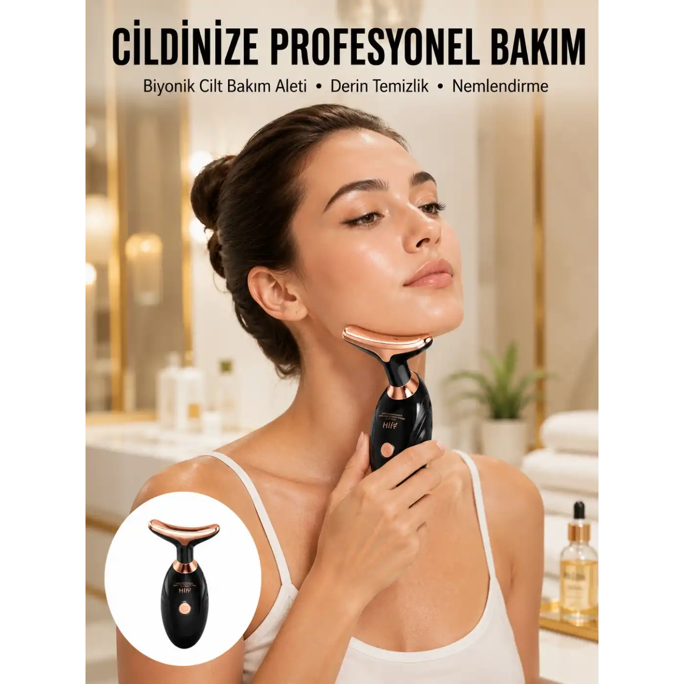 ABS Biyonik Cilt Bakım Aleti – Derin Temizlik & Nemlendirme Yeni Nesil
