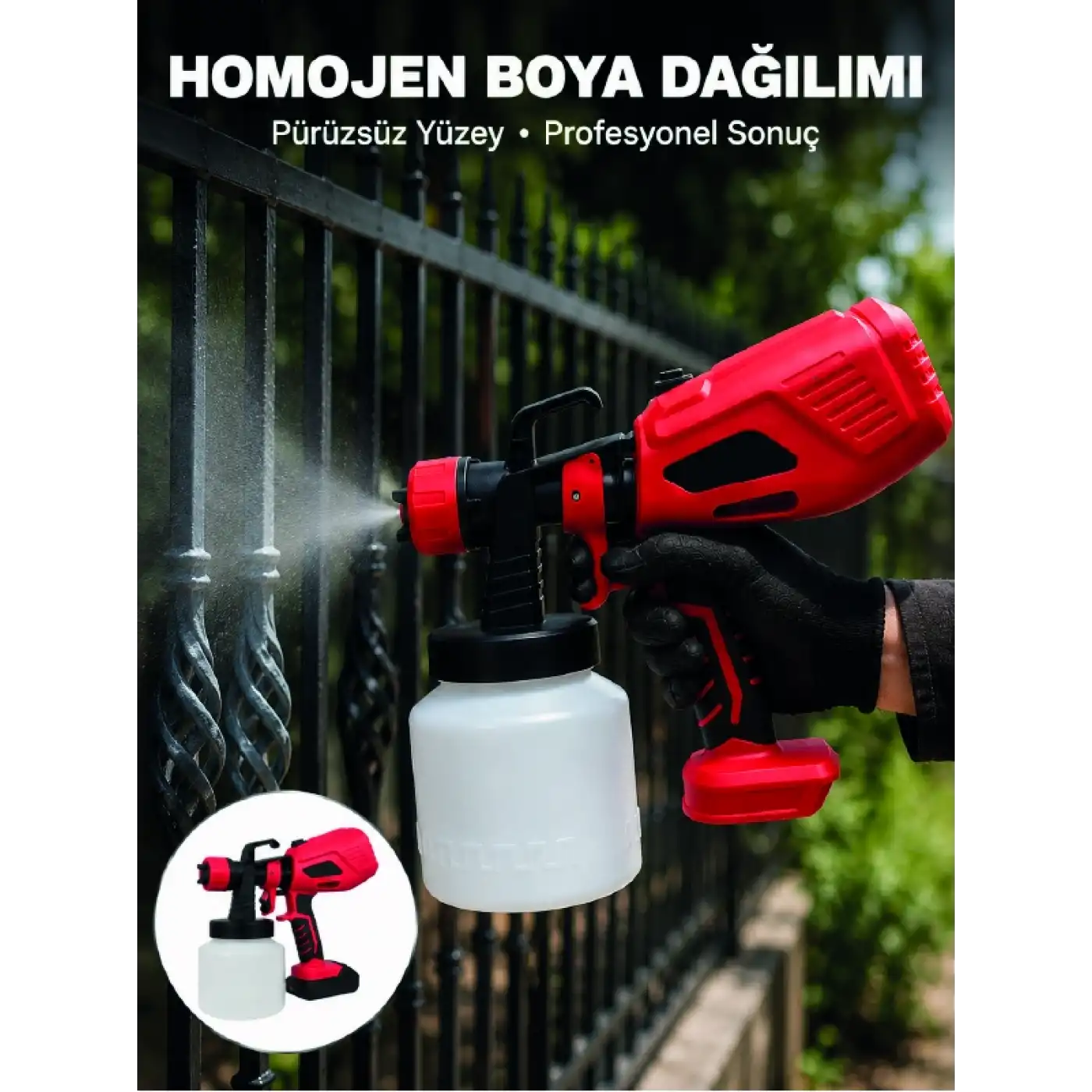 Ahşap, Metal, Mobilya ve Hobi Projeleri İçin Profesyonel Boya Tabancası