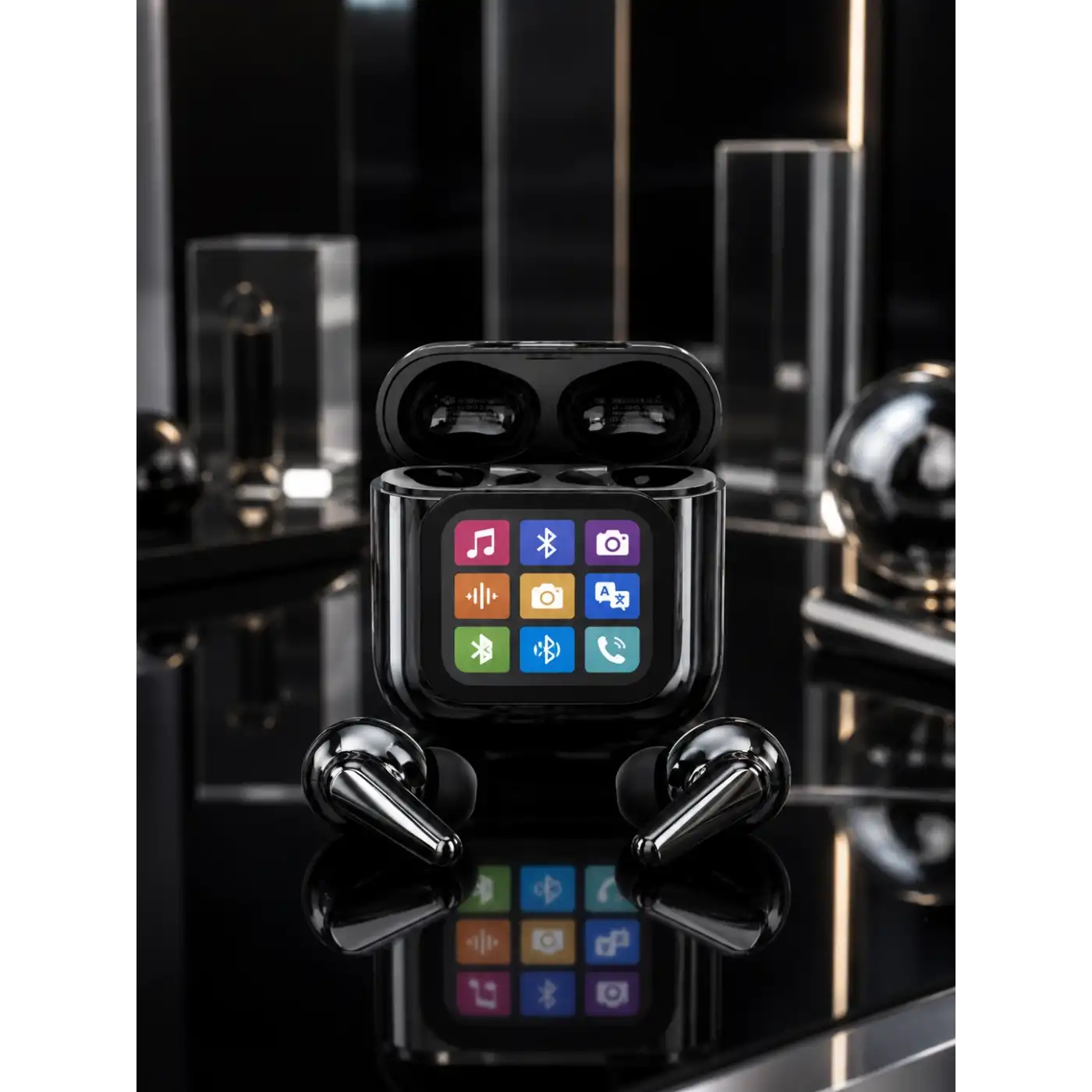 AI Destekli Dokunmatik Ekranlı Kablosuz Bluetooth Kulaklık