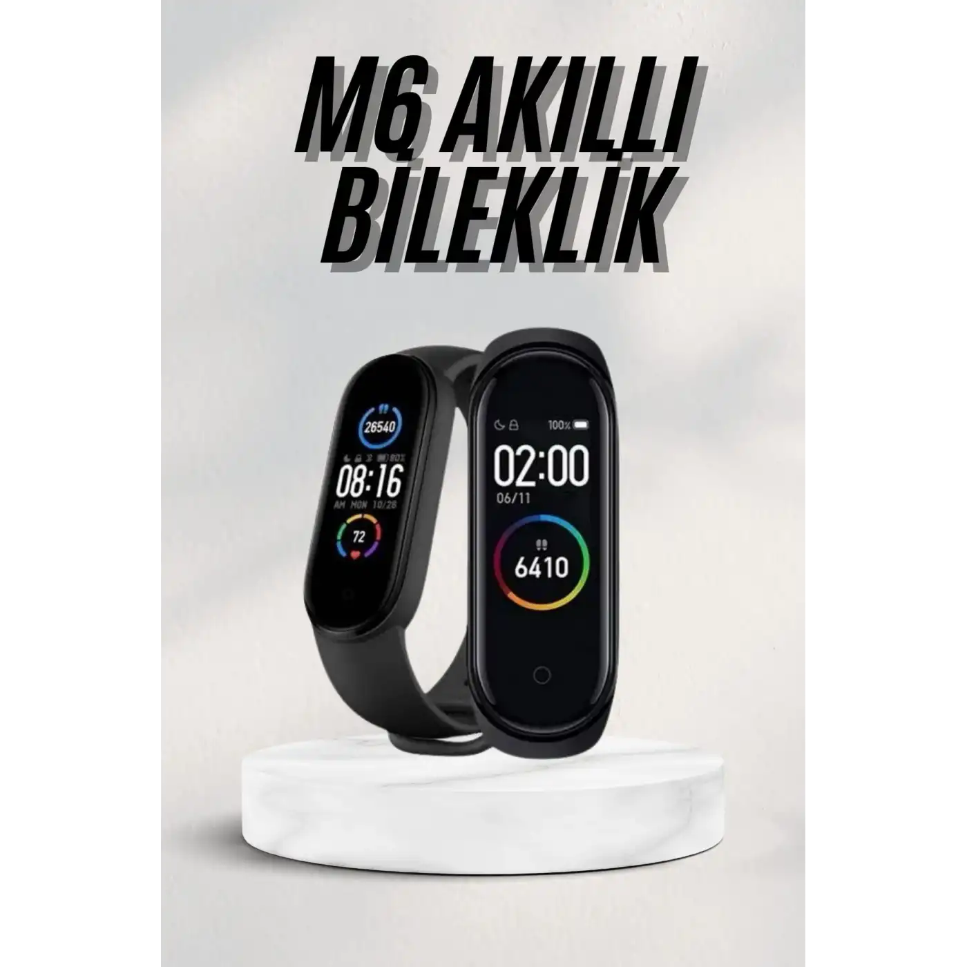 Akıllı Bileklik Android ve İOS Uyumlu Bildirim ve Çağrı Görme Spor Takibi