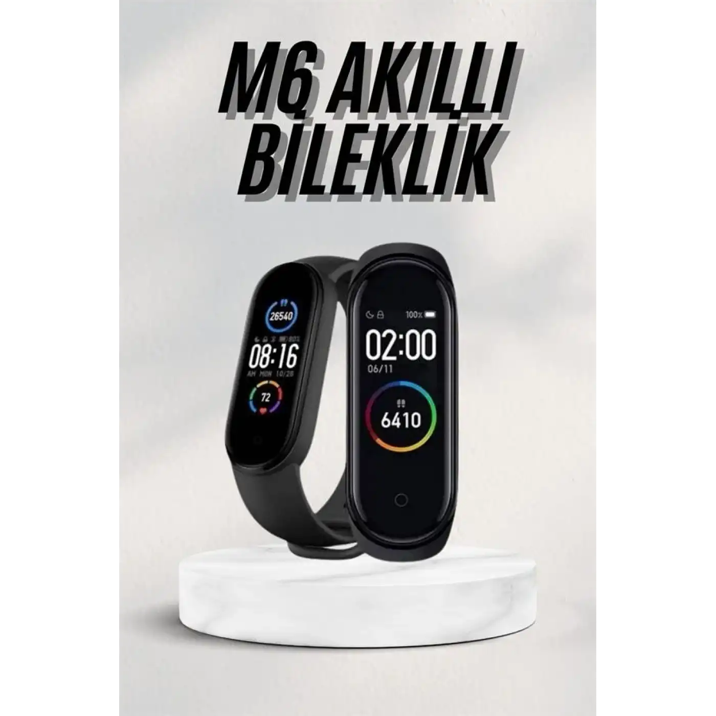 Akıllı Bileklik Android ve İOS Uyumlu Bildirim ve Çağrı Görme Spor Takibi