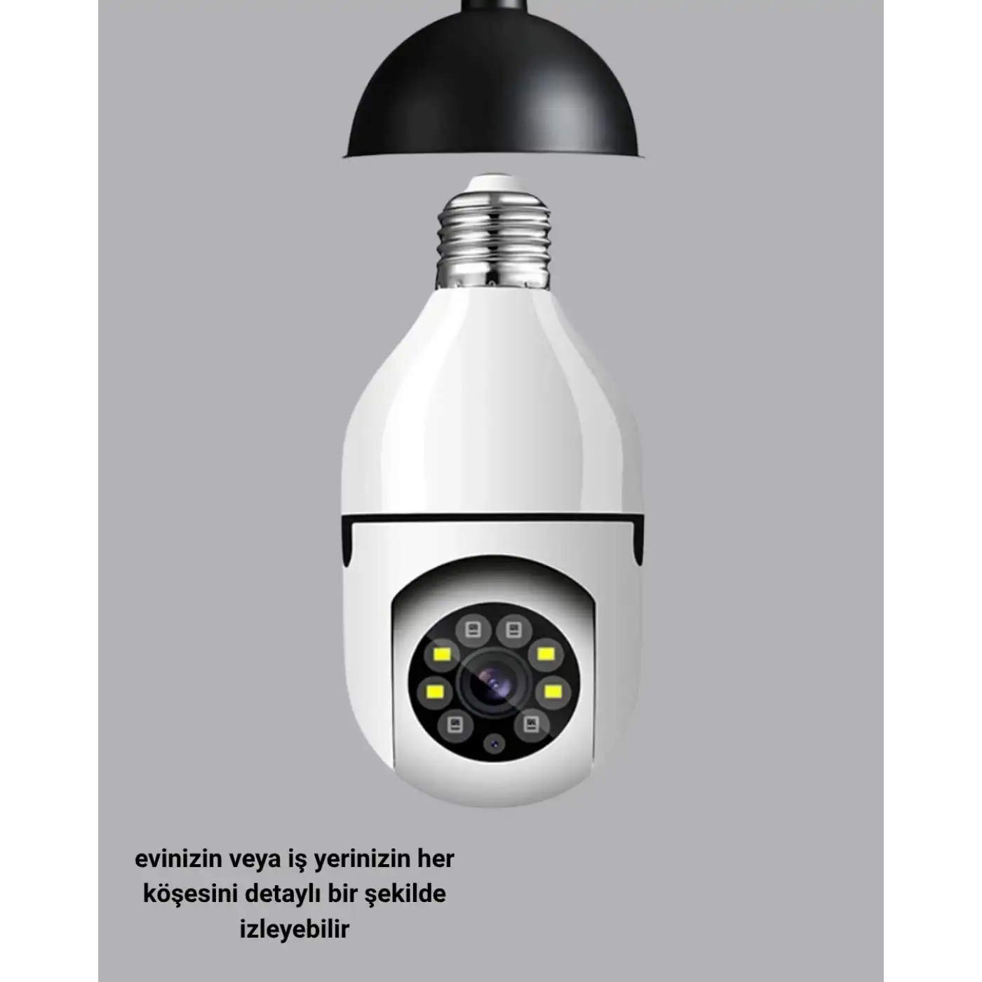 Akıllı Duy Kamera Gece Görüşlü ve Hareket Algılama Sensörlü