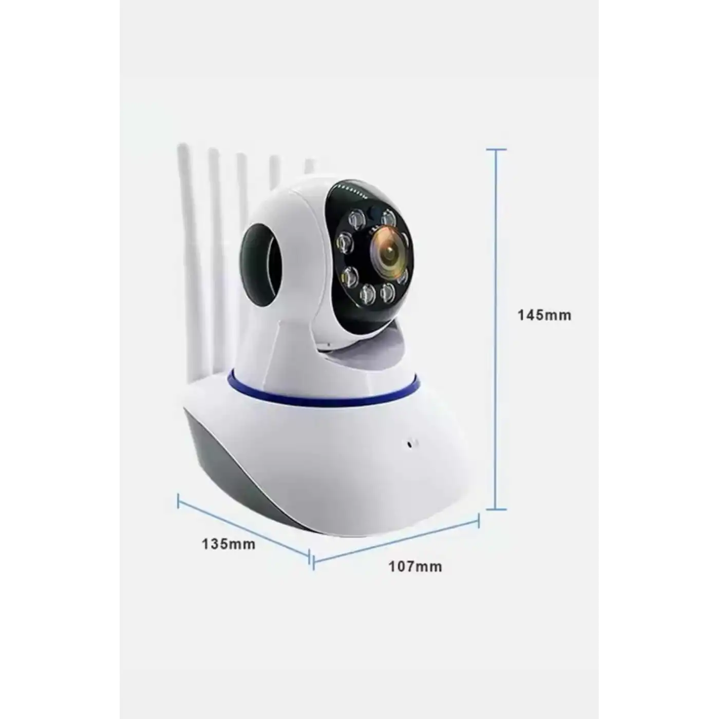 Akıllı Gece Görüşlü Sensörlü Wifi Kamera Telefondan Takip Edilebilir