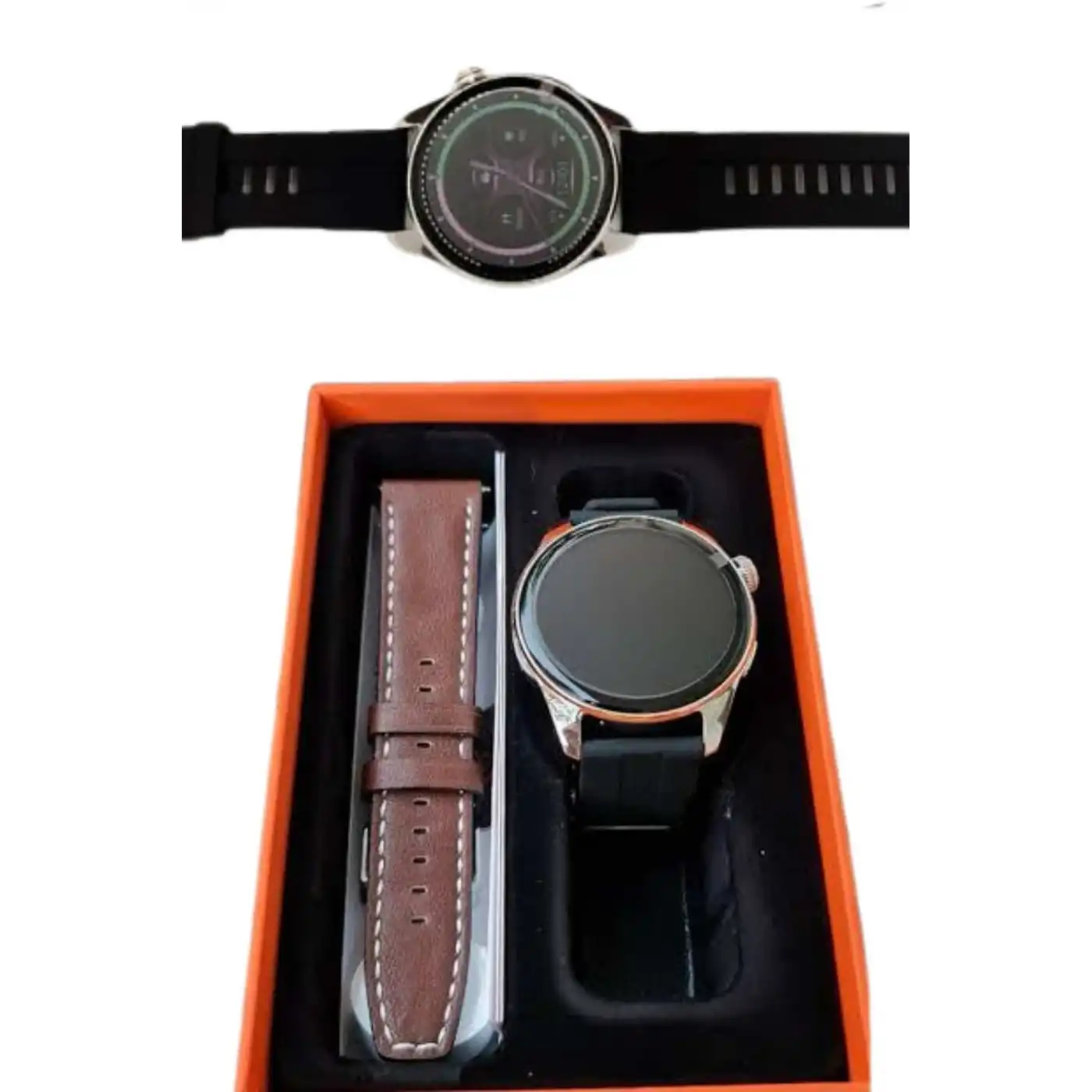 Akıllı Saat 1.5 Inç Amoled Ekran Çift Kordonlu GPS NFC Uyumlu