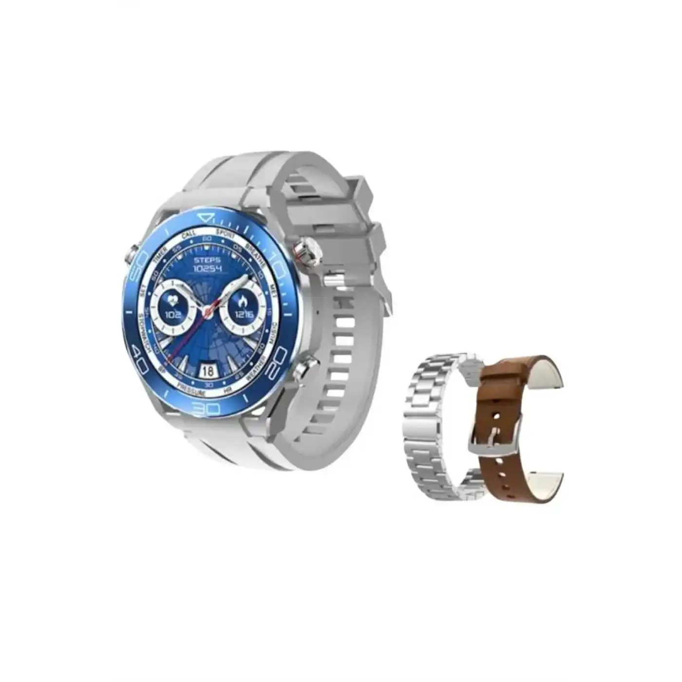 Akıllı Saat 1.62 İnç Ultimate Nabız Sensörlü Sesli Görüşme Yapabilen