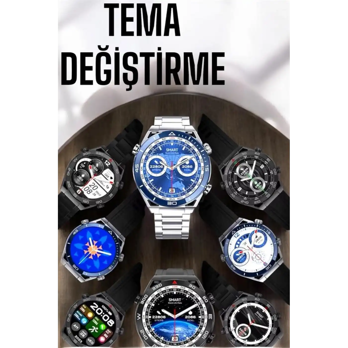 Akıllı Saat 2024 Model Arama Cevaplayan Uyku ve Sağlık Takibi