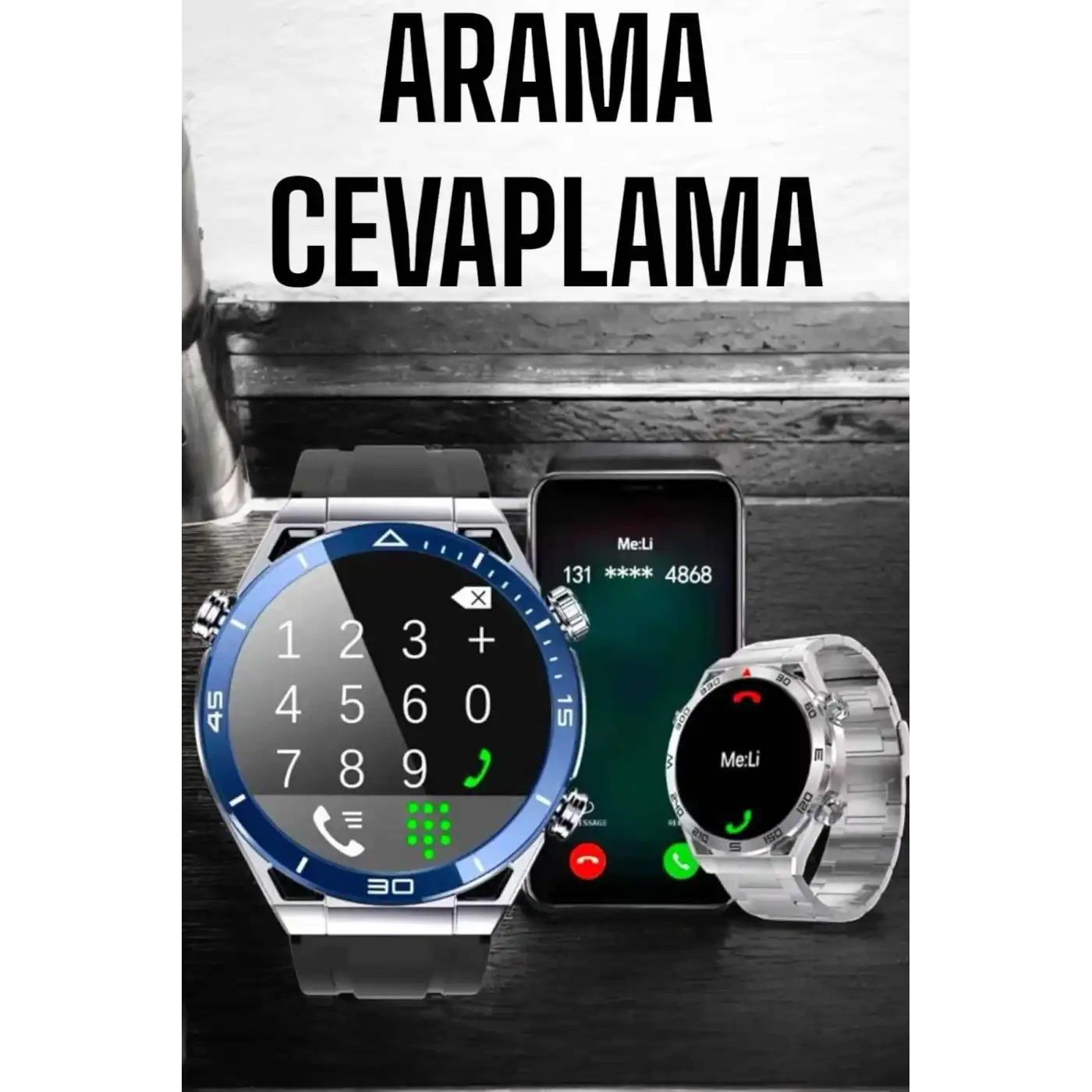 Akıllı Saat 2024 Model Arama Cevaplayan Uyku ve Sağlık Takibi