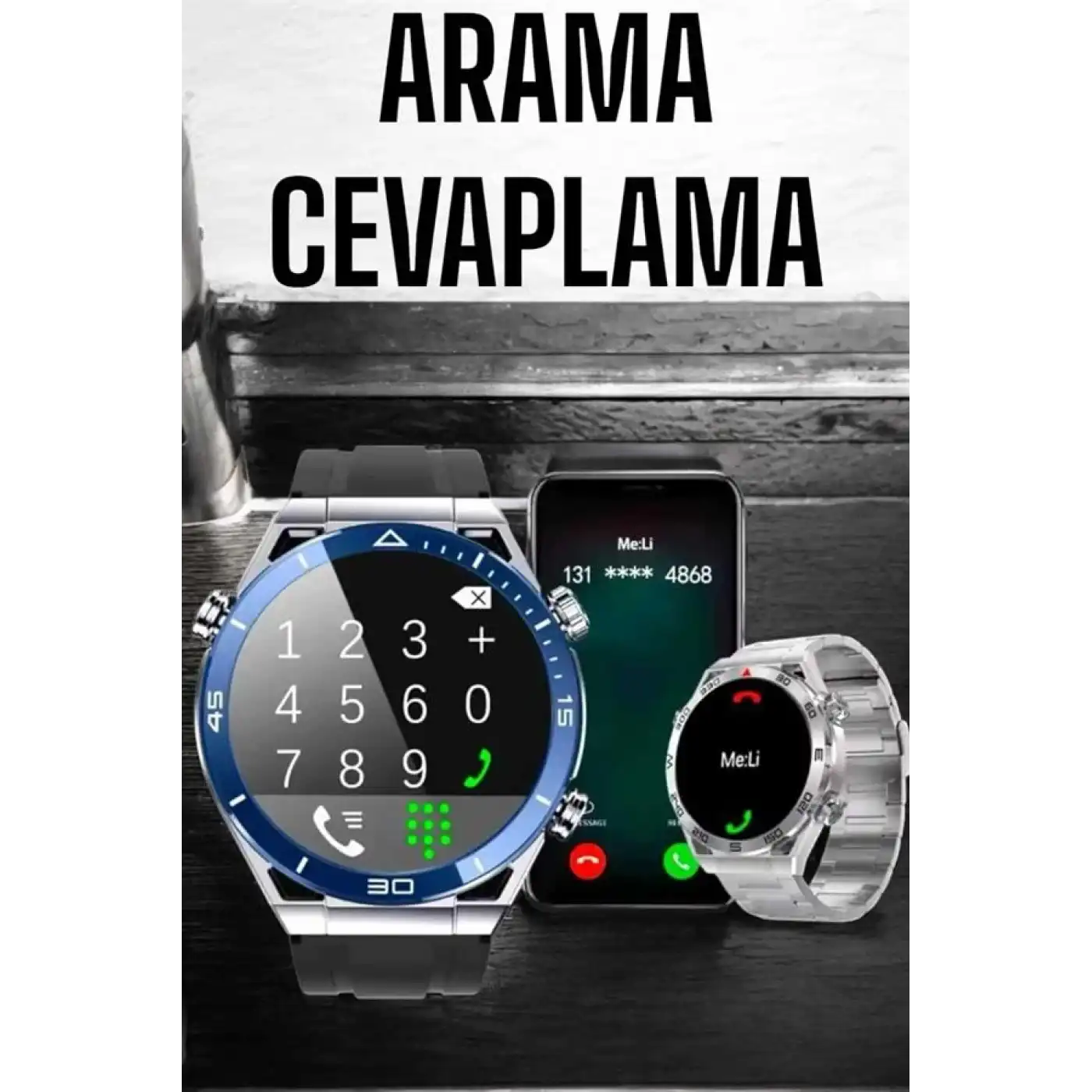 Akıllı Saat 2024 Model Arama Cevaplayan Uyku ve Sağlık Takibi