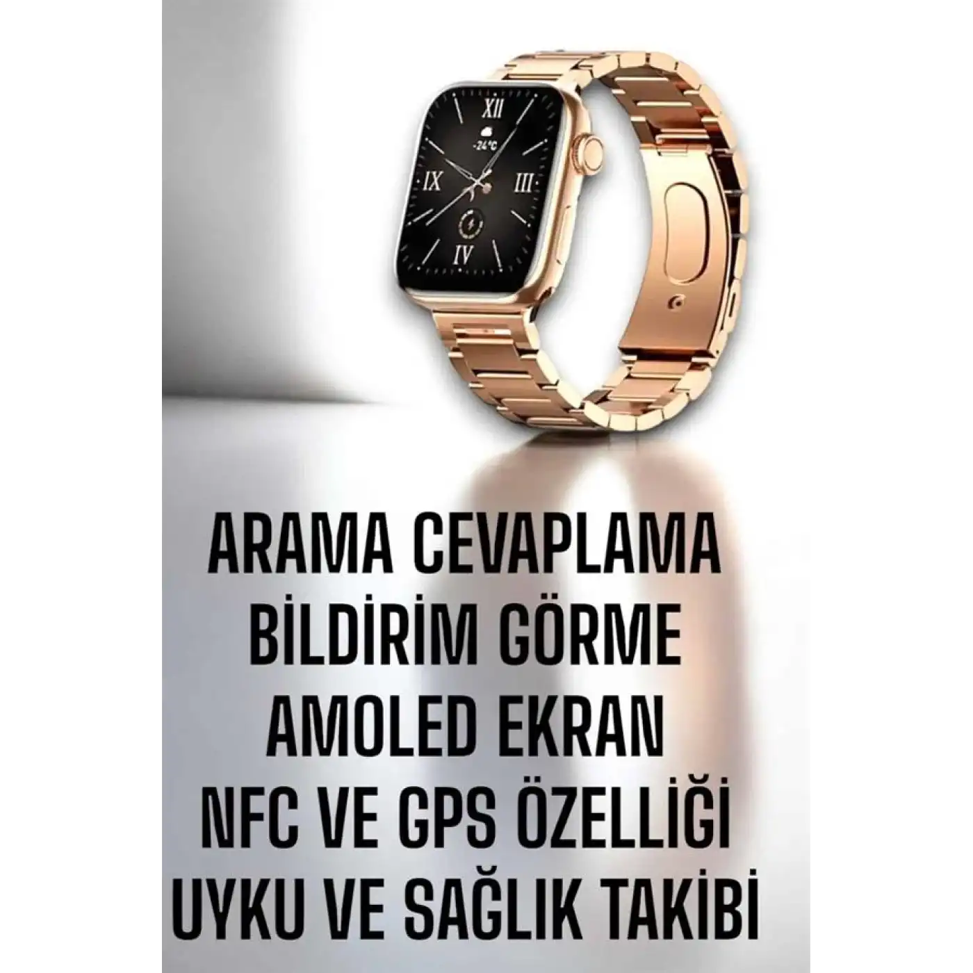 Akıllı Saat Adımsayar, Nabız Takibi ve GPS Destekli Kadınlara Özel