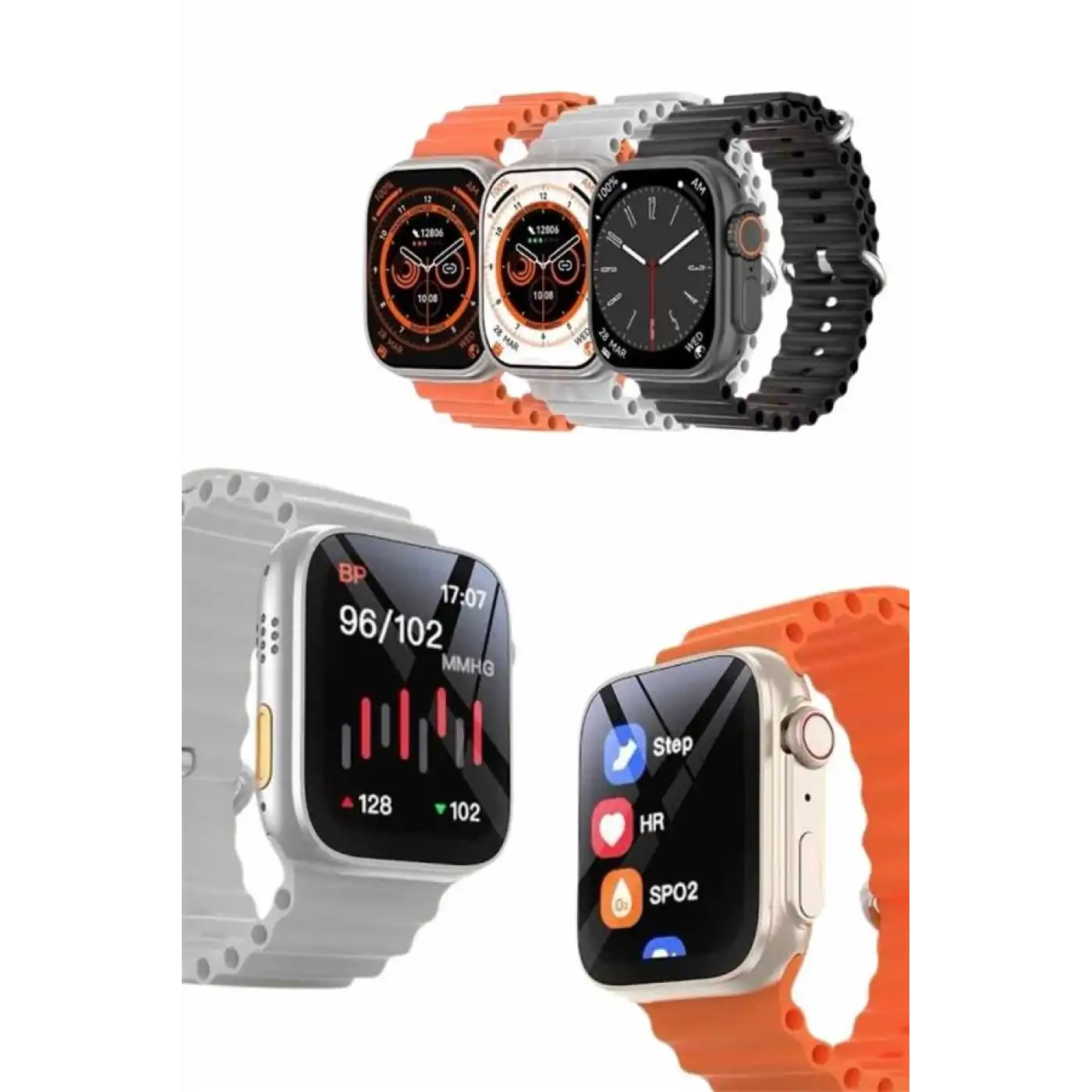 Akıllı Saat Amoled Ekran Bluetooth Bağlantılı Özel Tasarım Unısex