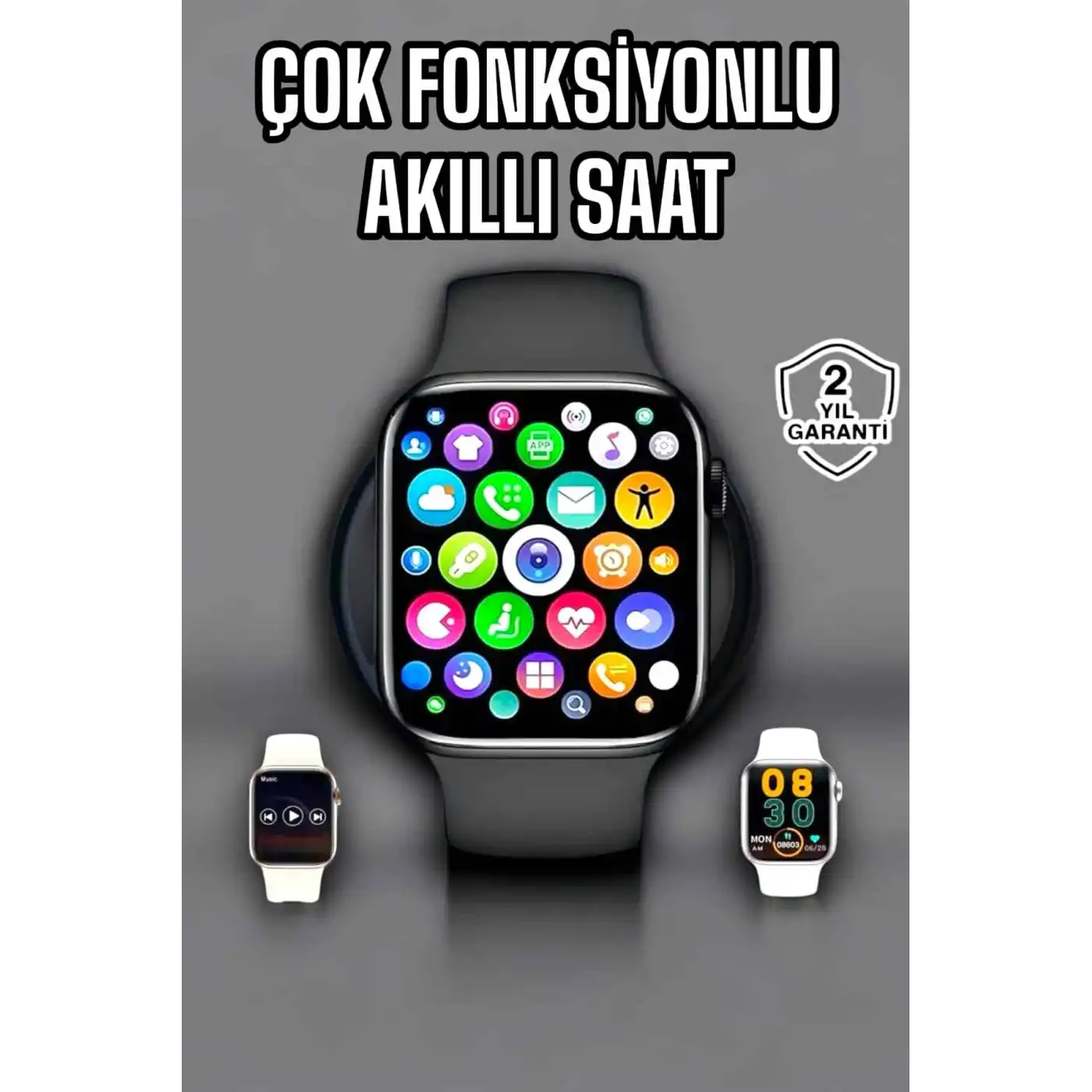 Akıllı Saat Amoled Ekran GPS ve Uyku Takibi Bluetooth Bağlantılı
