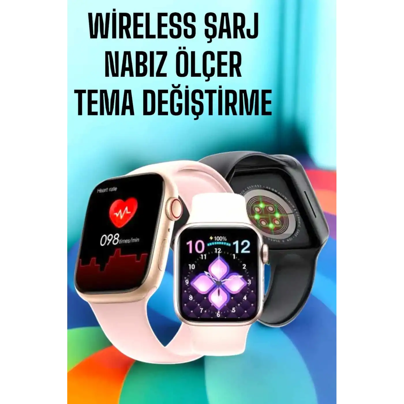 Akıllı Saat Amoled Ekran GPS ve Uyku Takibi Bluetooth Bağlantılı