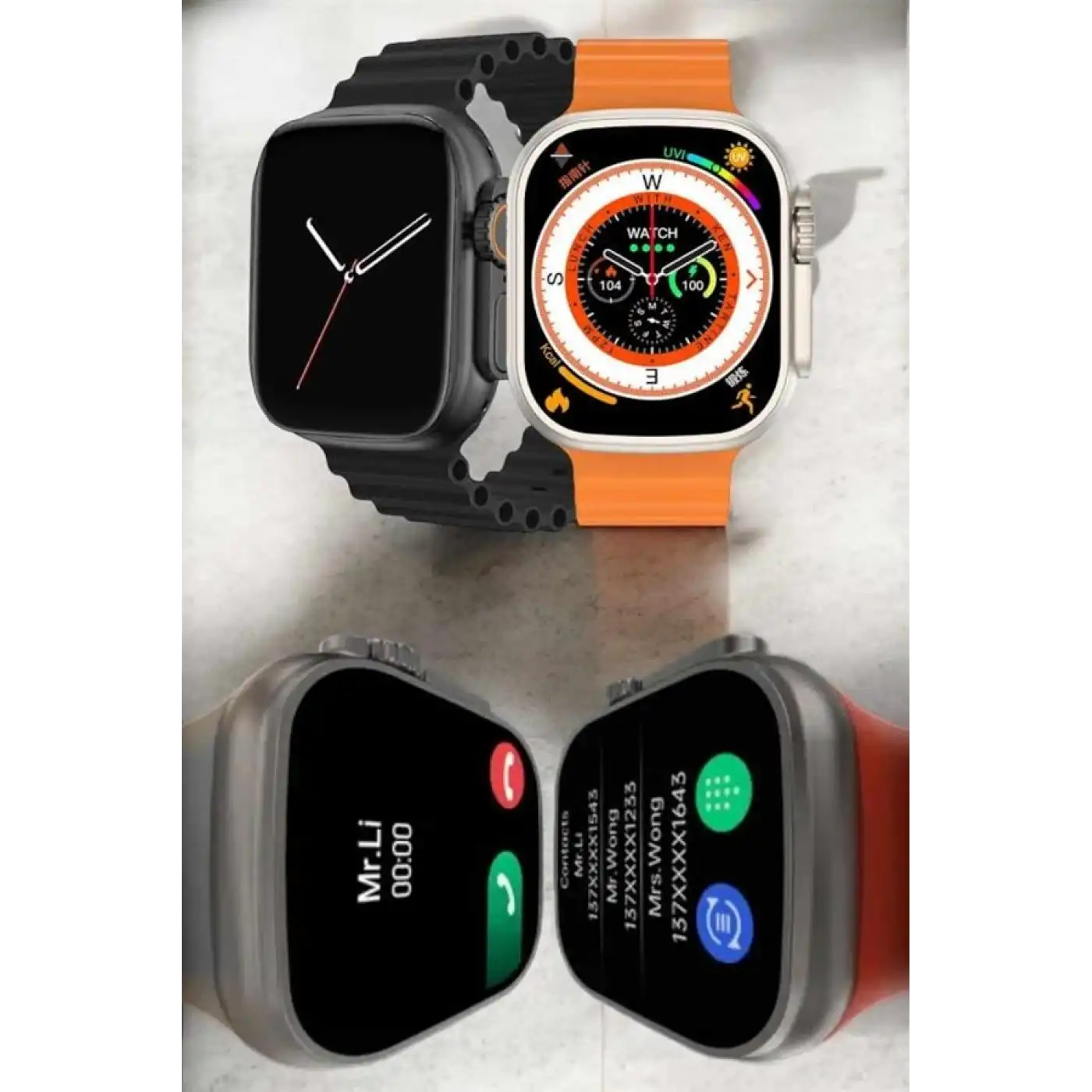 Akıllı Saat Android Ve İOS Uyumlu Arama Cevaplayan Dokunmatik Ekran