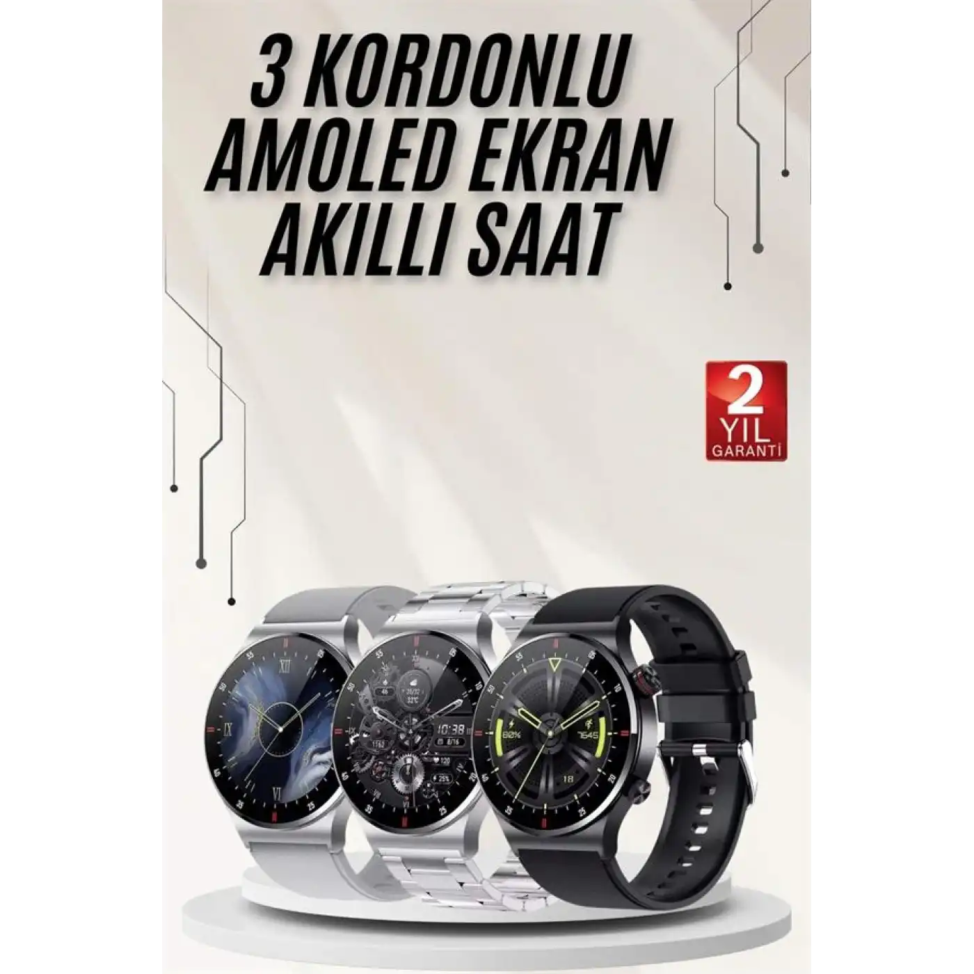 Akıllı Saat Arama Cevaplama Müzik Dinleme GPS Takibi
