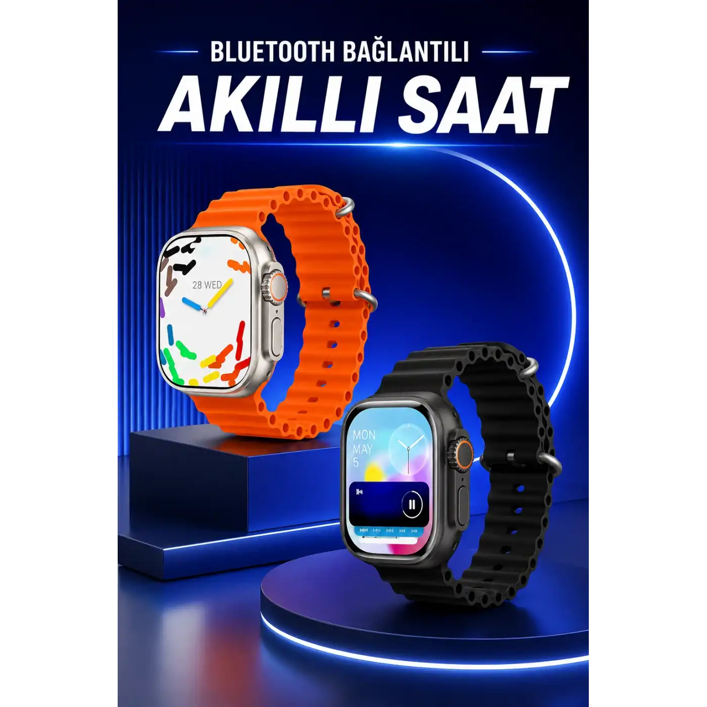 Akıllı Saat Arama Cevaplayan Bildirim Görme Yeni Nesil Bluetooth Bağlantılı