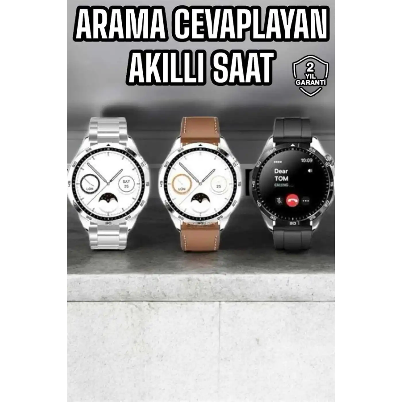 Akıllı Saat Bildirim Görme Sesli Görüşme Çoklu Kordon GPS Takibi