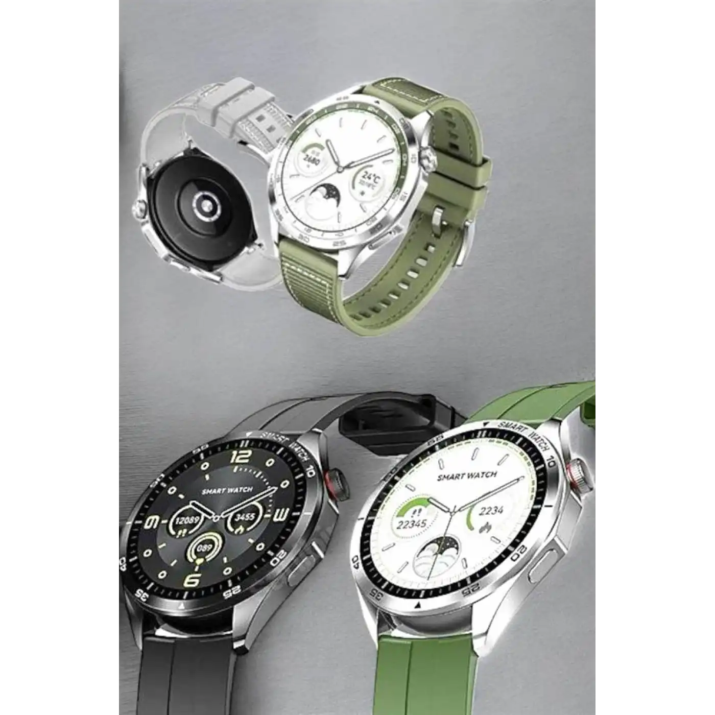 Akıllı Saat Bildirim Görme Sesli Görüşme Çoklu Kordon GPS Takibi