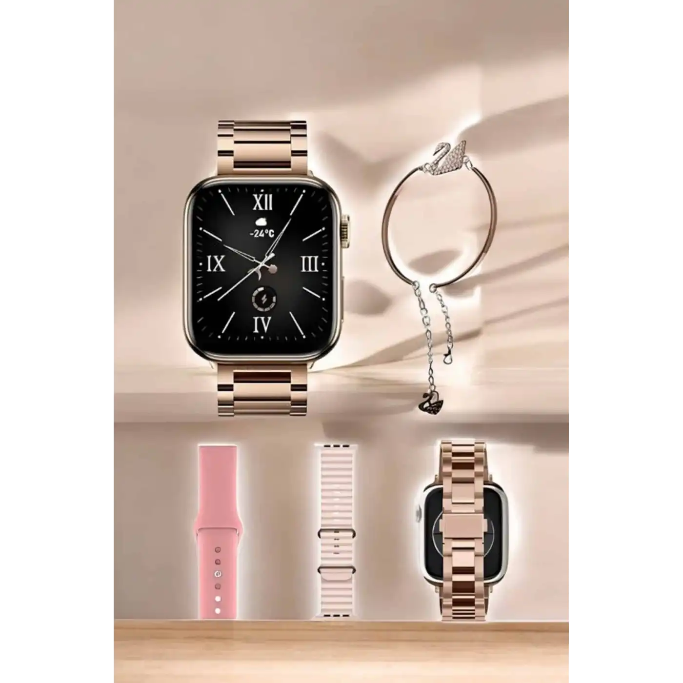 Akıllı Saat Bileklik Hediyeli Uzun Pil Ömrü GPS Takibi