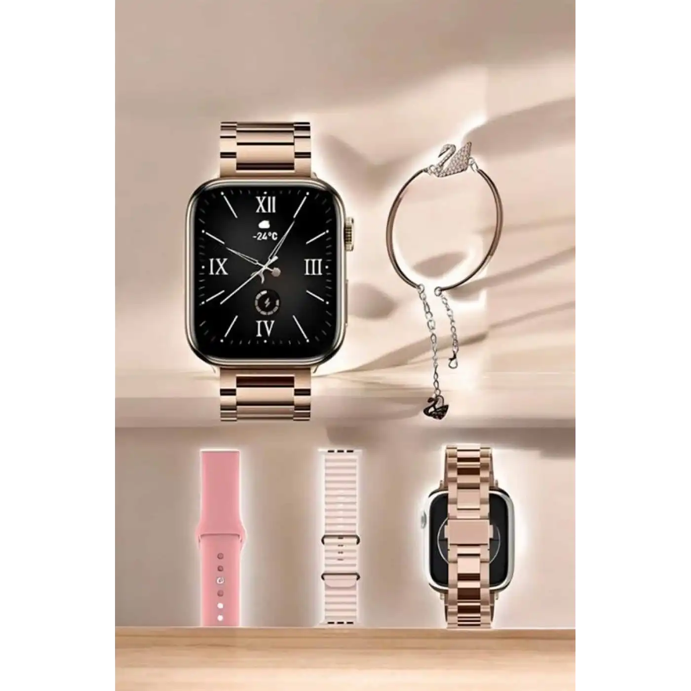 Akıllı Saat Bileklik Hediyeli Uzun Pil Ömrü GPS Takibi