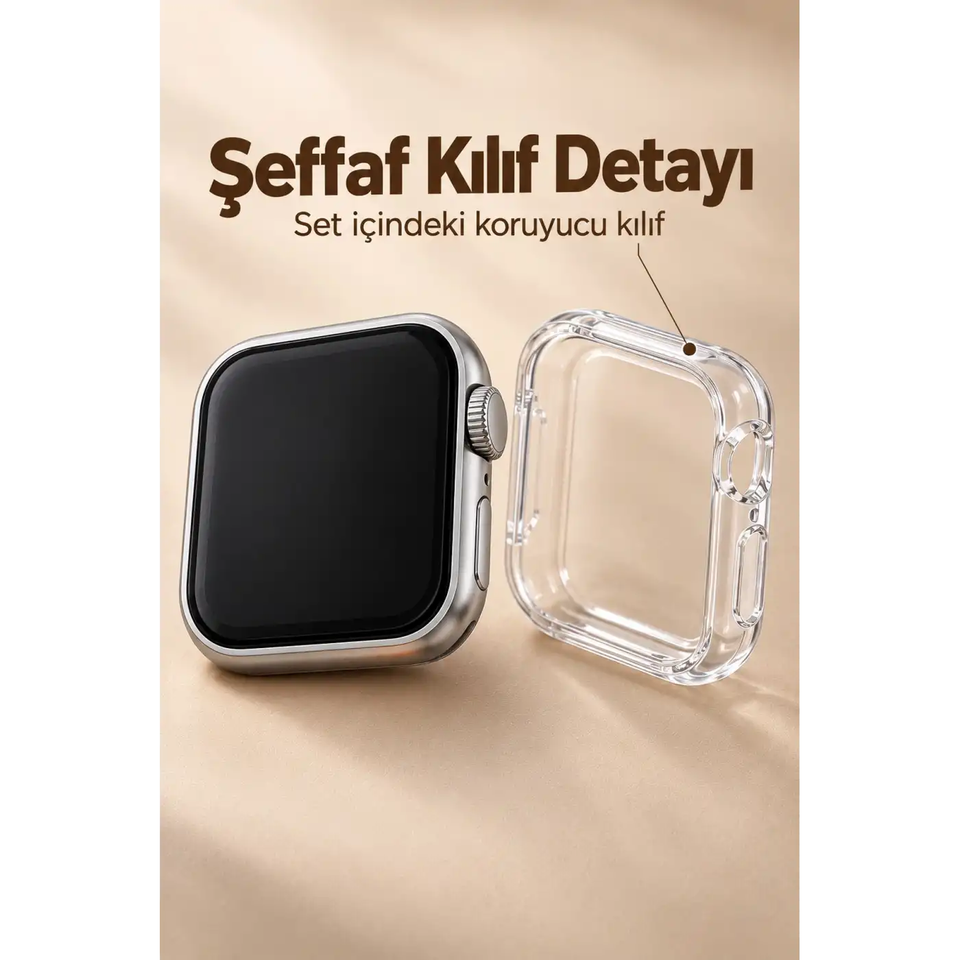 Akıllı Saat Bluetooth Aramalı ve 7 Kordonlu Set