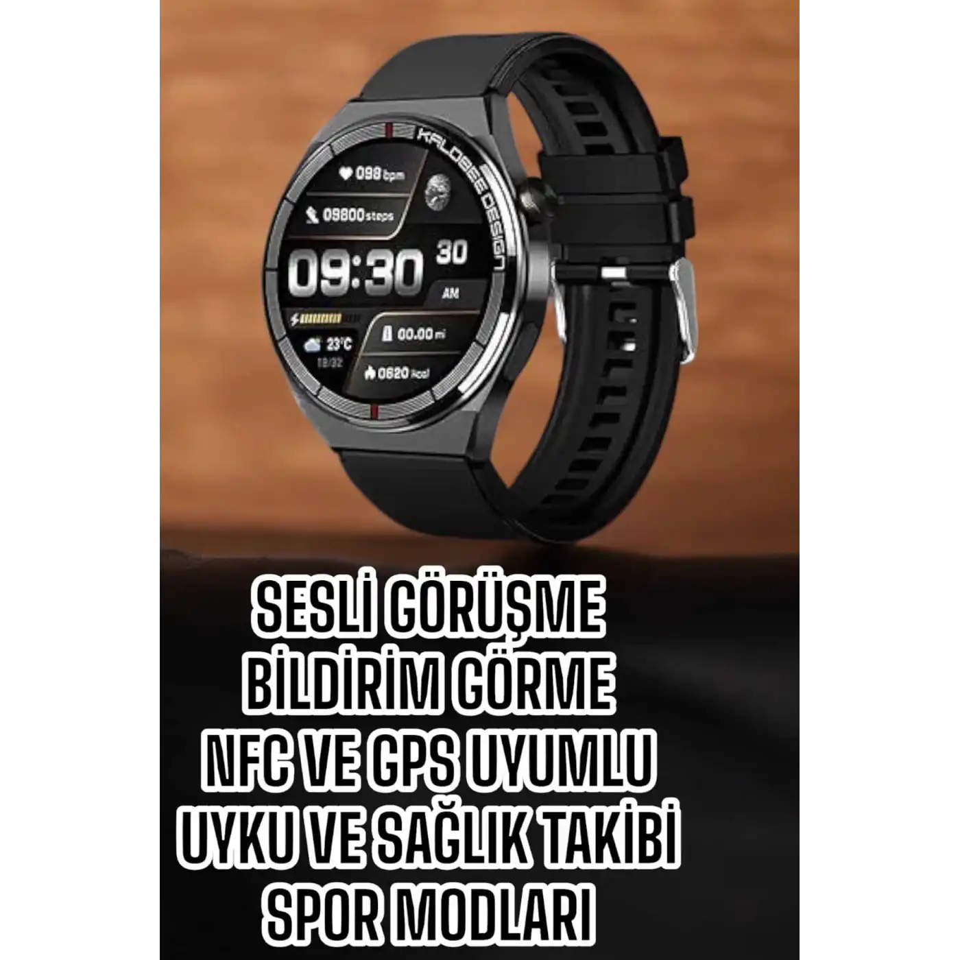 Akıllı Saat Bluetooth Bağlantılı Amoled Ekran Uyku ve Sağlık Takibi