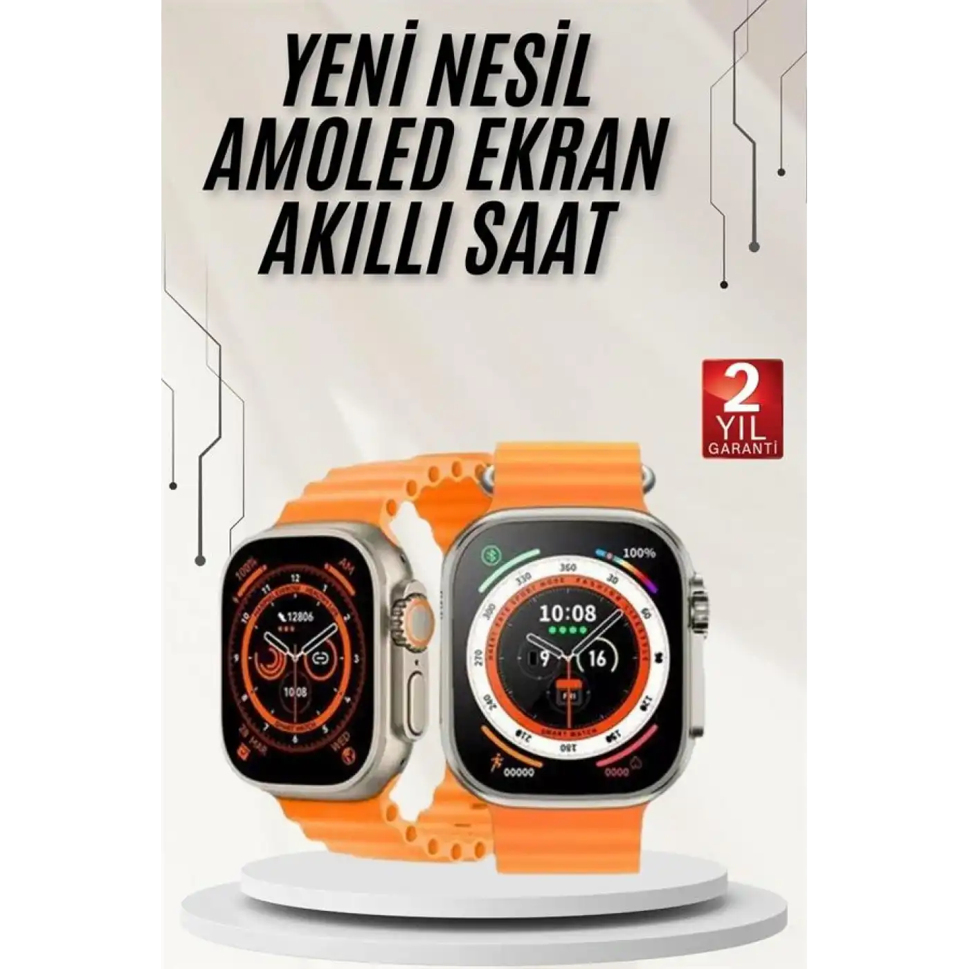 Akıllı Saat GPS Özelliği Bildirim Görme Adımsayar Sesli Görüşme Yapabilen Yeni Nesil