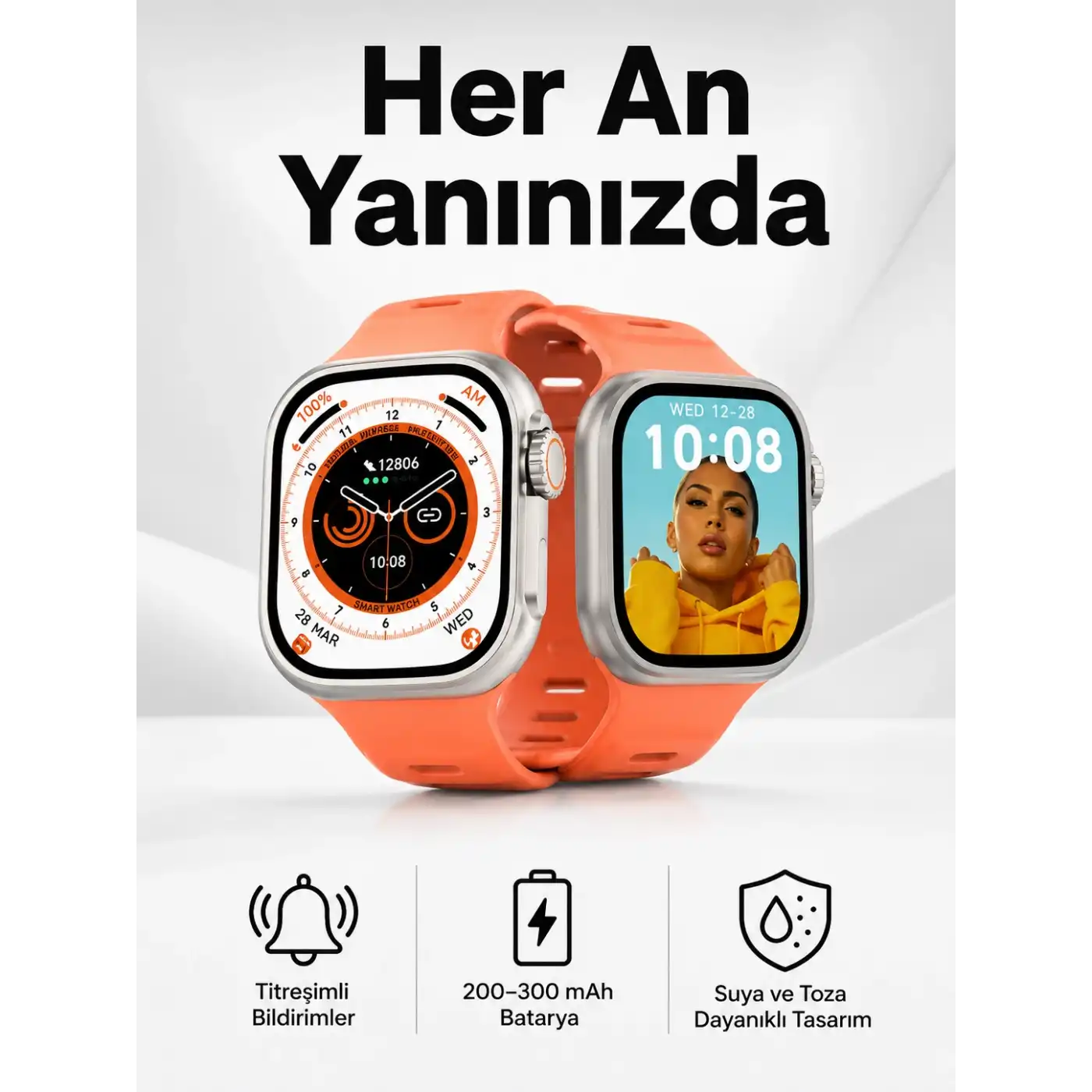 Akıllı Saat GPS, Sağlık Ve Uyku Takibi Arama Cevaplayan Bluetooth Bağlantılı (Kopya)