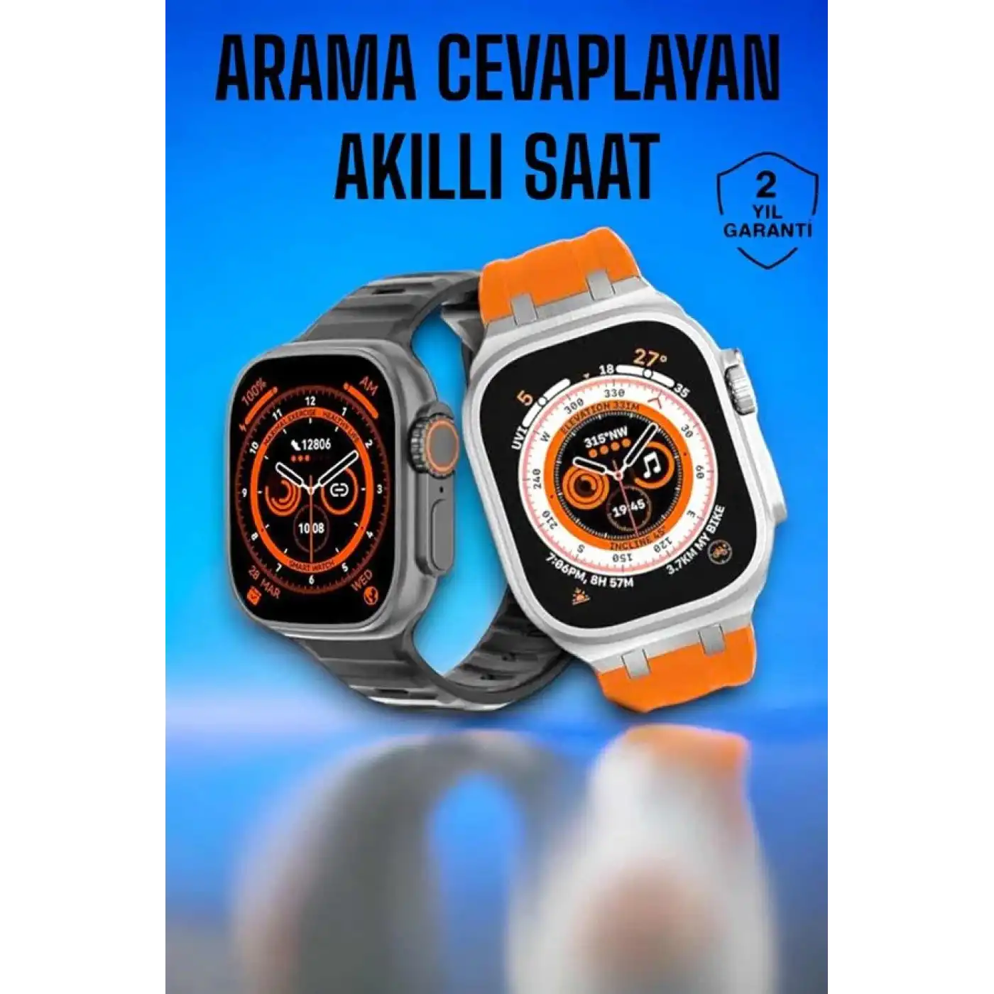 Akıllı Saat GPS, Sağlık Ve Uyku Takibi Arama Cevaplayan Bluetooth Bağlantılı (Kopya)