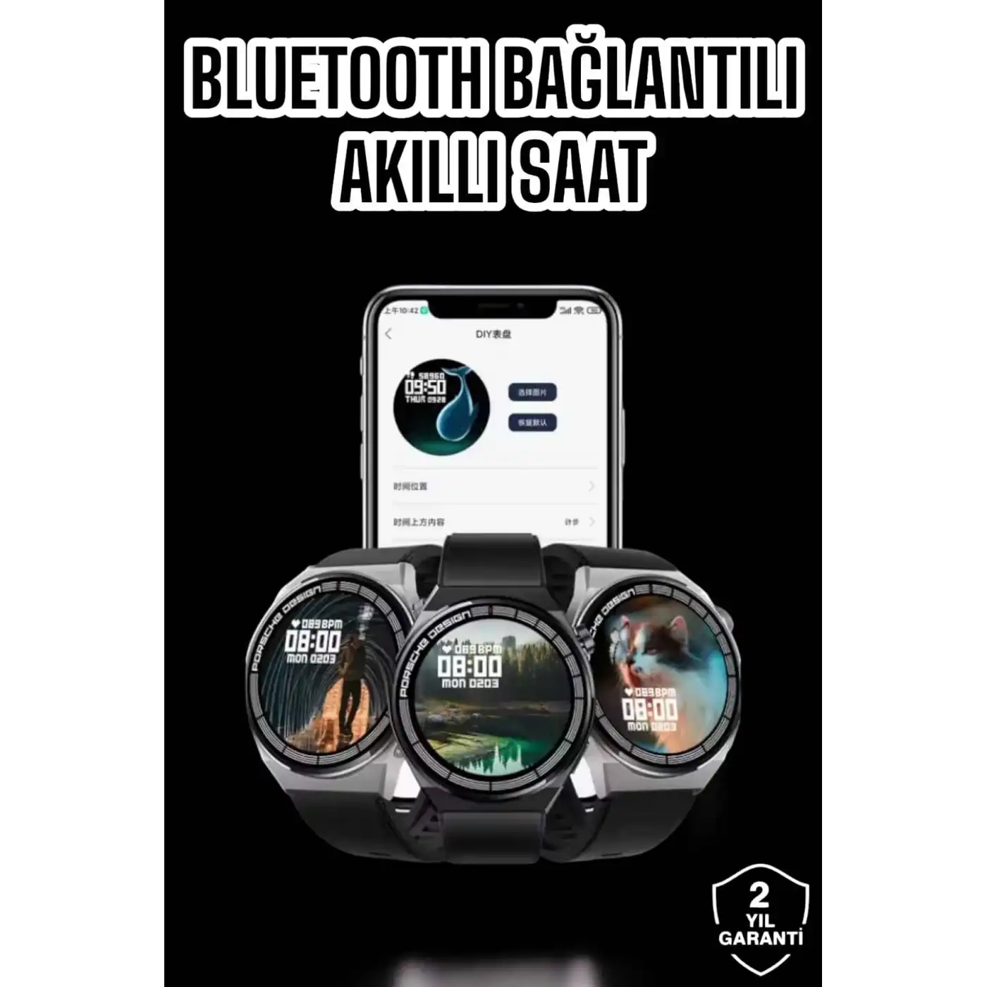 Akıllı Saat GPS VE NFC Özelliği Sesli Görüşme Dokunmstik Ekran