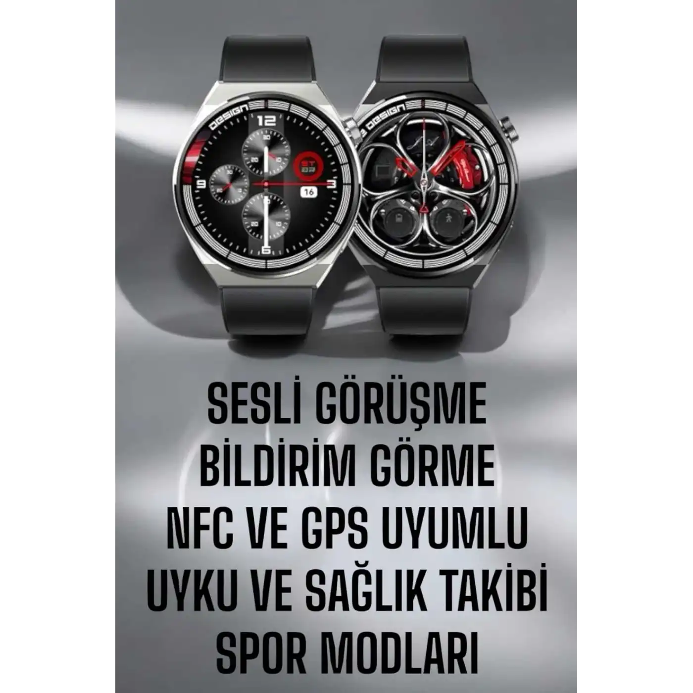 Akıllı Saat GPS VE NFC Özelliği Sesli Görüşme Dokunmstik Ekran
