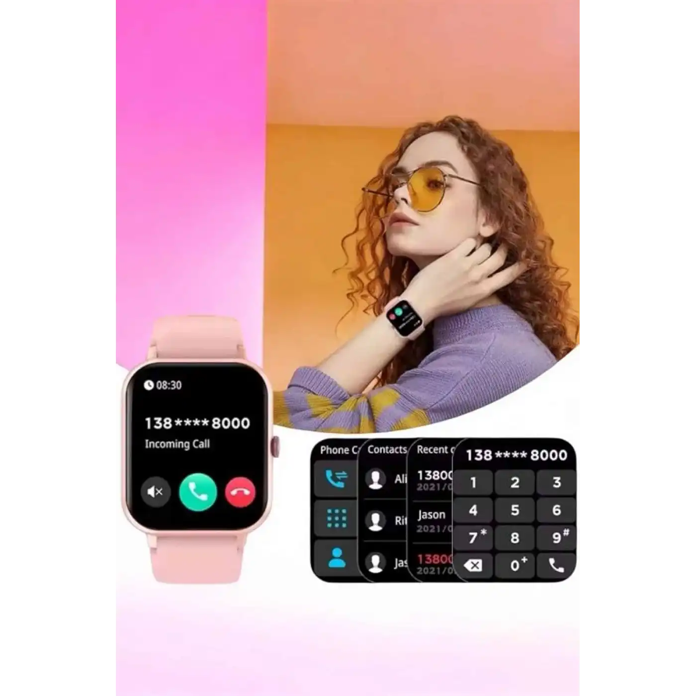 Akıllı Saat iOS ve Android ile Uyumlu Şık ve Çok Fonksiyonlu