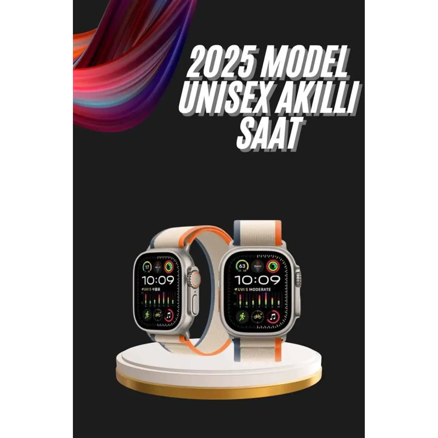 Akıllı Saat Kol Saati Android ve İOS Uyumlu Nabız Ölçer Sesli Asistan