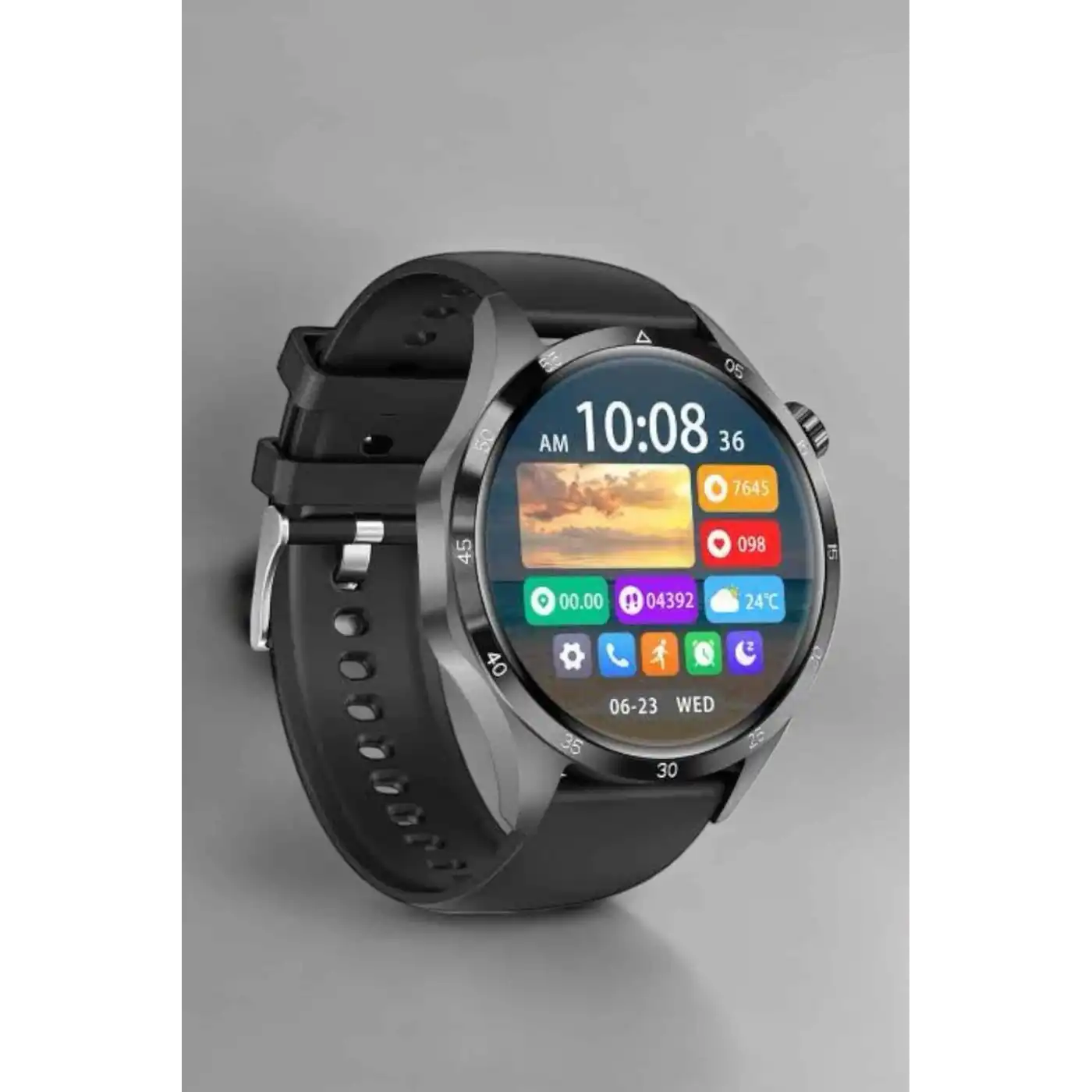 Akıllı Saat Metal Kordonlu GPS ve NFC Uyumlu Arama Cevaplayan