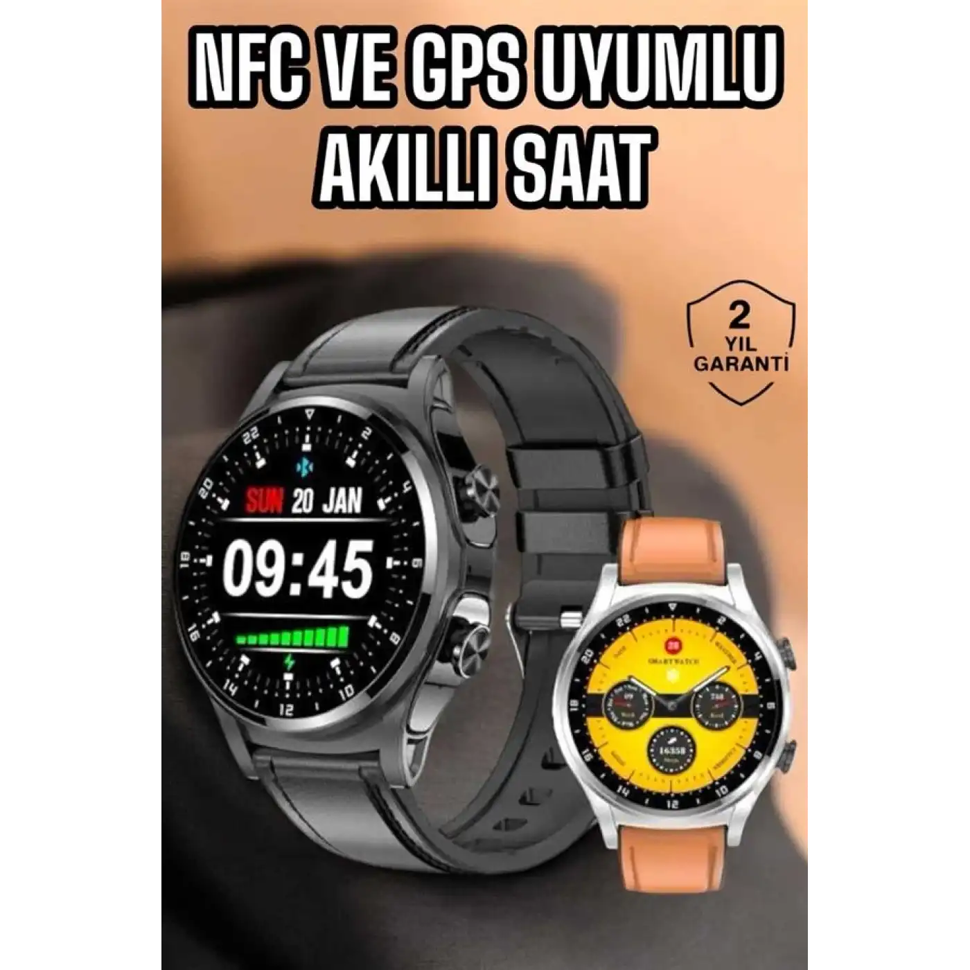 Akıllı Saat Nabız Ölçer Uyku Takibi Sesli Görüşme Bildirim Görme