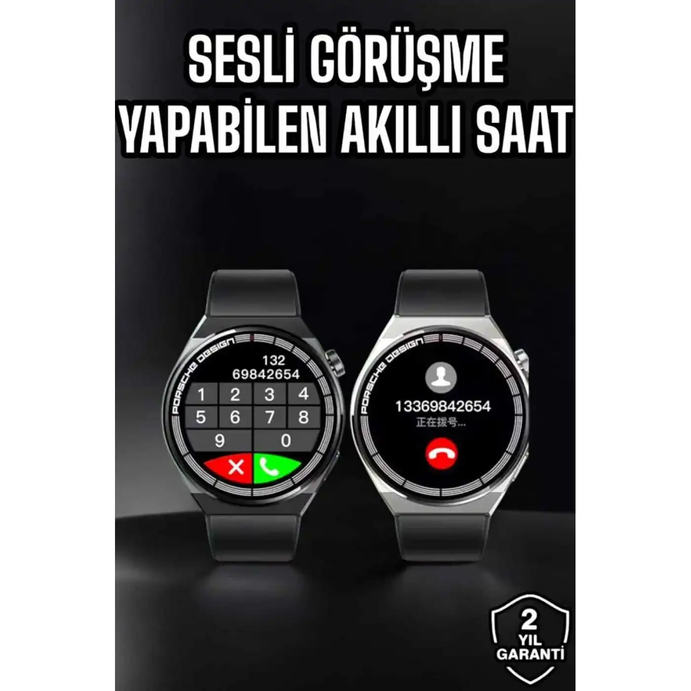 Akıllı Saat Nabız Sensörlü Bildirim Görebilen Spor Modları GPS Takibi