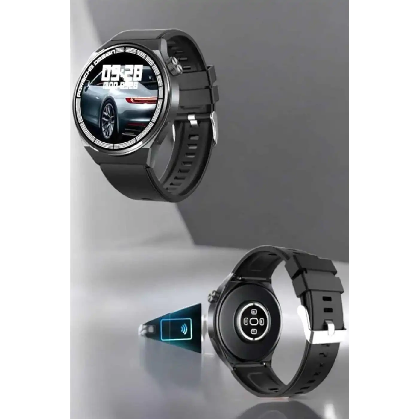 Akıllı Saat Nabız Sensörlü Bildirim Görebilen Spor Modları GPS Takibi