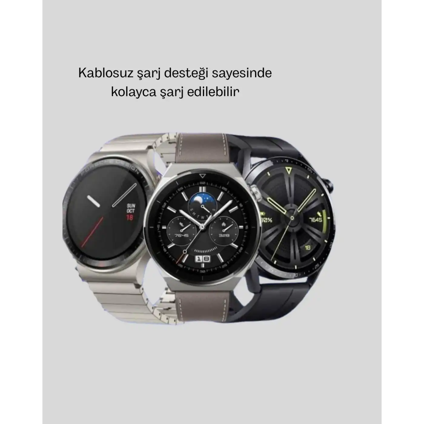 Akıllı Saat NFC – Bluetooth Arama ve Kablosuz Şarj Özellikli
