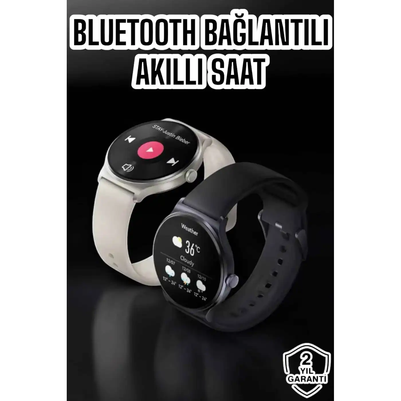 Akıllı Saat Sesli Görüşme Bluetooth Bağlantılı 3 Kordonlu