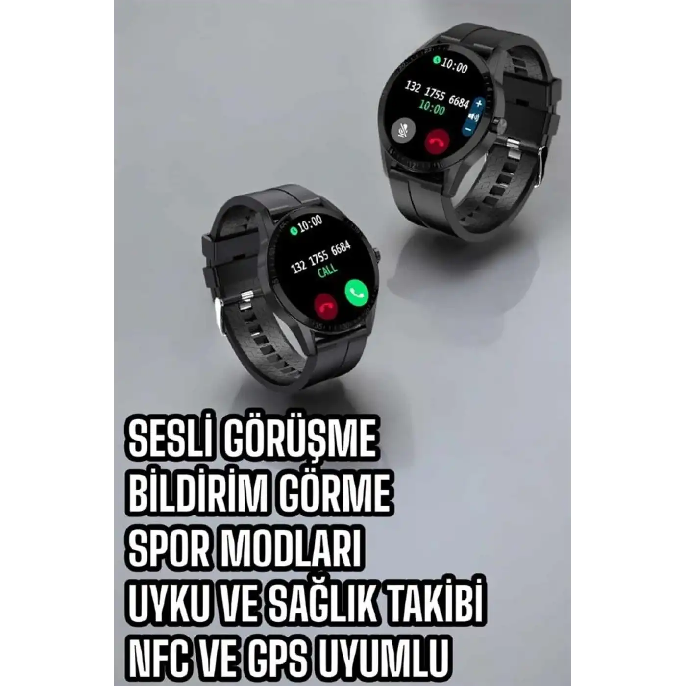 Akıllı Saat Sesli Görüşme Bluetooth Bağlantılı 3 Kordonlu Yeni Nesil