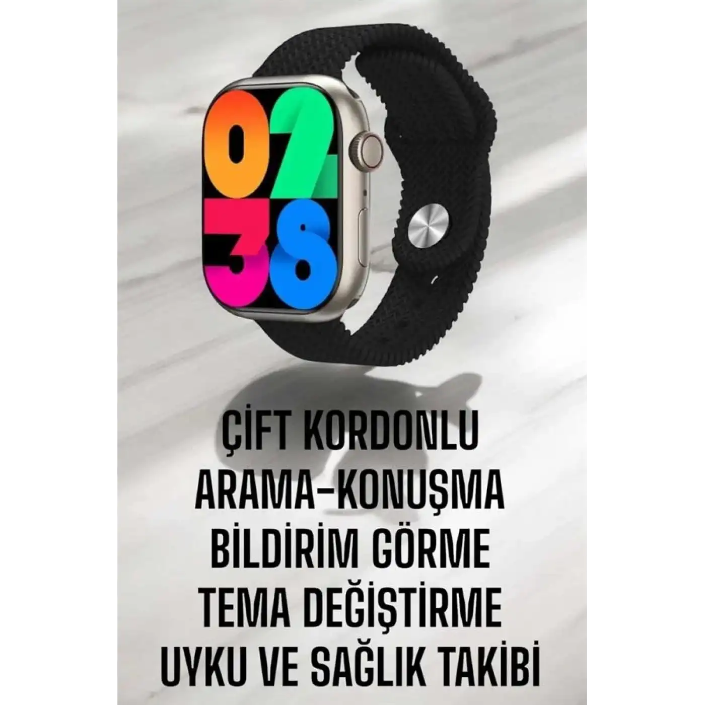 Akıllı Saat Tema Değiştirme Uyku ve Sağlık Takibi Bluetooth Bağlantılı