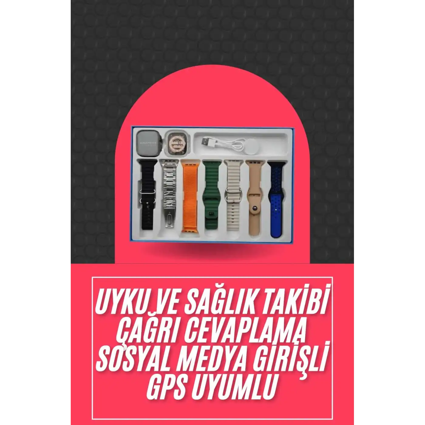 Akıllı Saat Unisex Akıllı Saat Çoklu Kordon Seçeneği Çelik Kordon Plastik Kordon