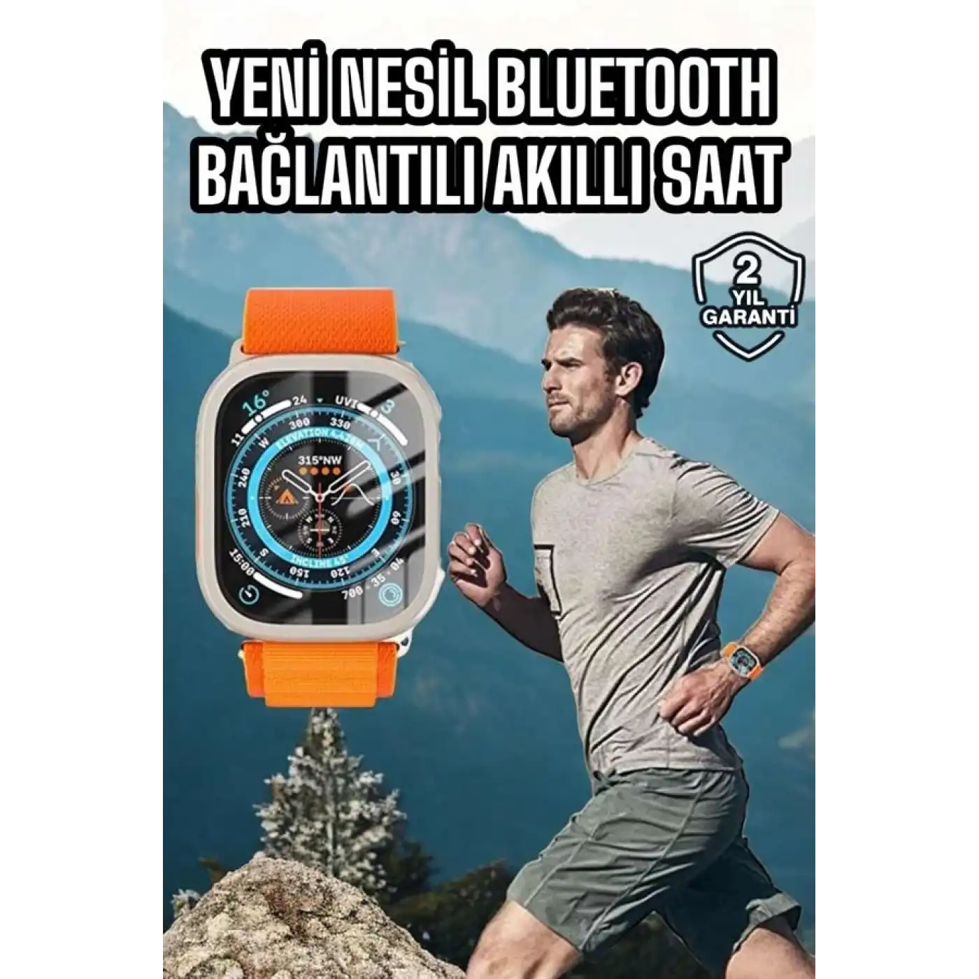 Akıllı Saat Uyku ve Spor Takibi Yeni Nesil Bluetooth Bağlantılı Amoled Ekran