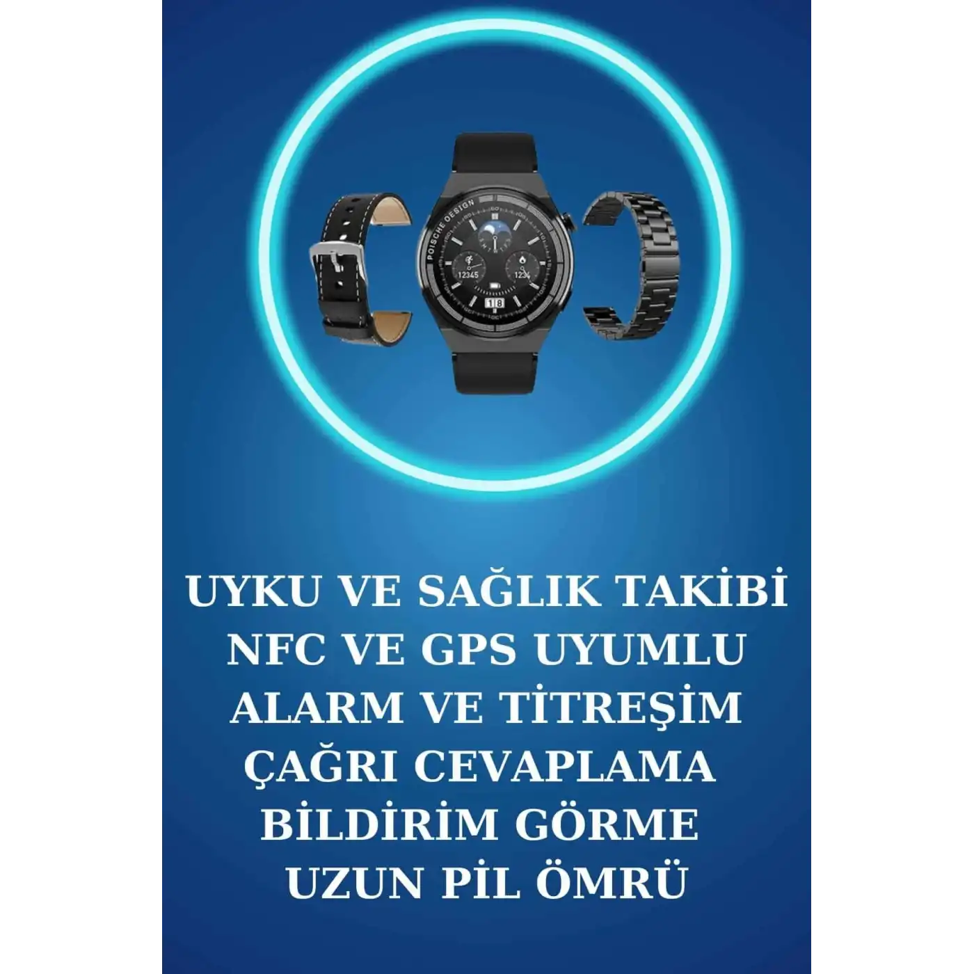 Akıllı Saat ve Kulaklık Seti Bildirim Görme Arama Cevaplama ANC Özelliği