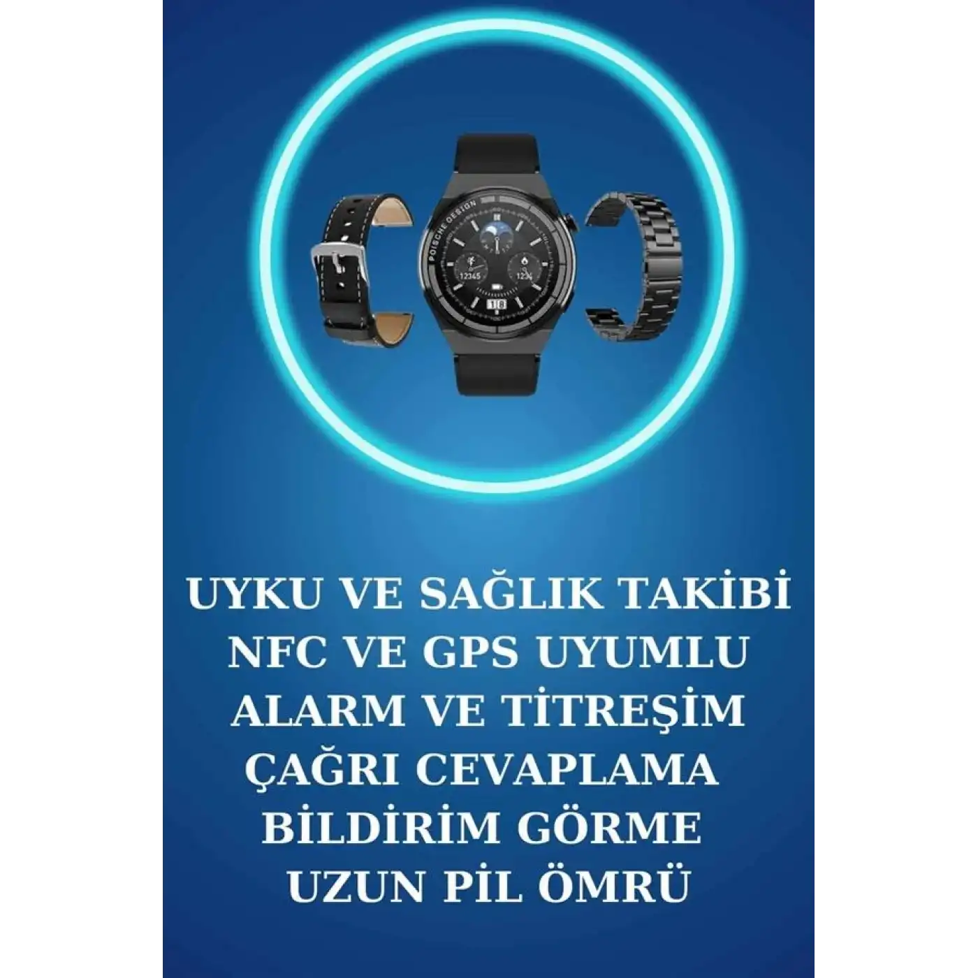 Akıllı Saat ve Kulaklık Seti Bildirim Görme Arama Cevaplama ANC Özelliği