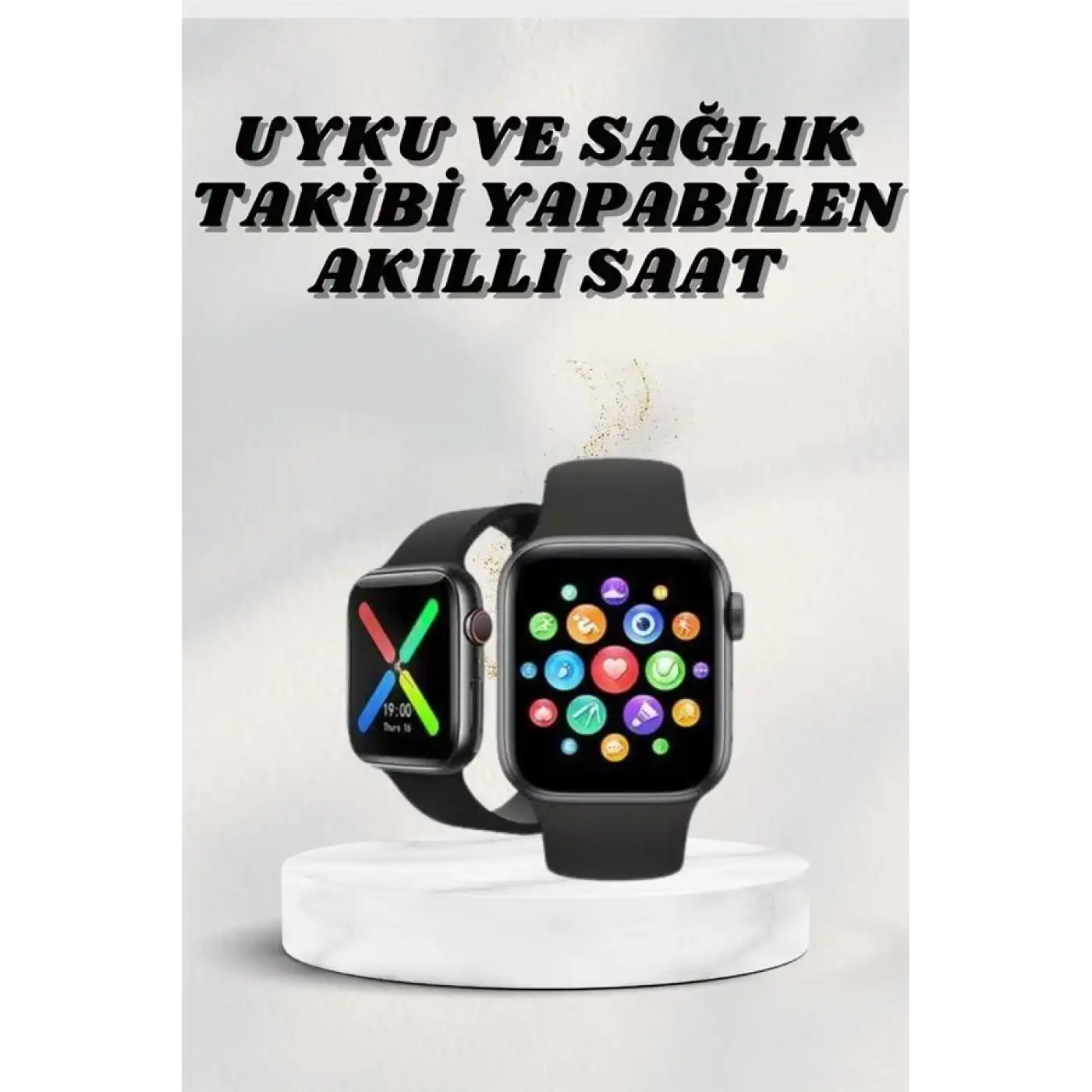Akıllı Saat Wireless Şarj Yüksek Çözünürlüklü Müzik Dinleme Sesli Cevaplama Yeni Nesil