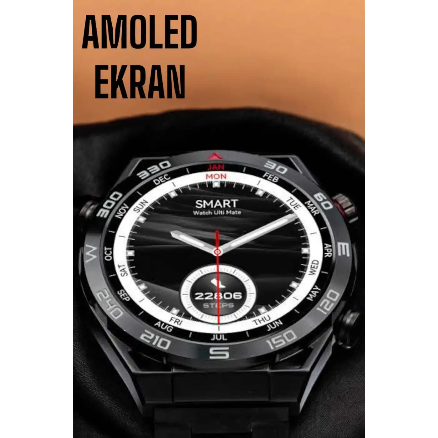 Akıllı Saat Yeni Nesil 2024 Model Metal Kordonlu Bluetooth Bağlantılı