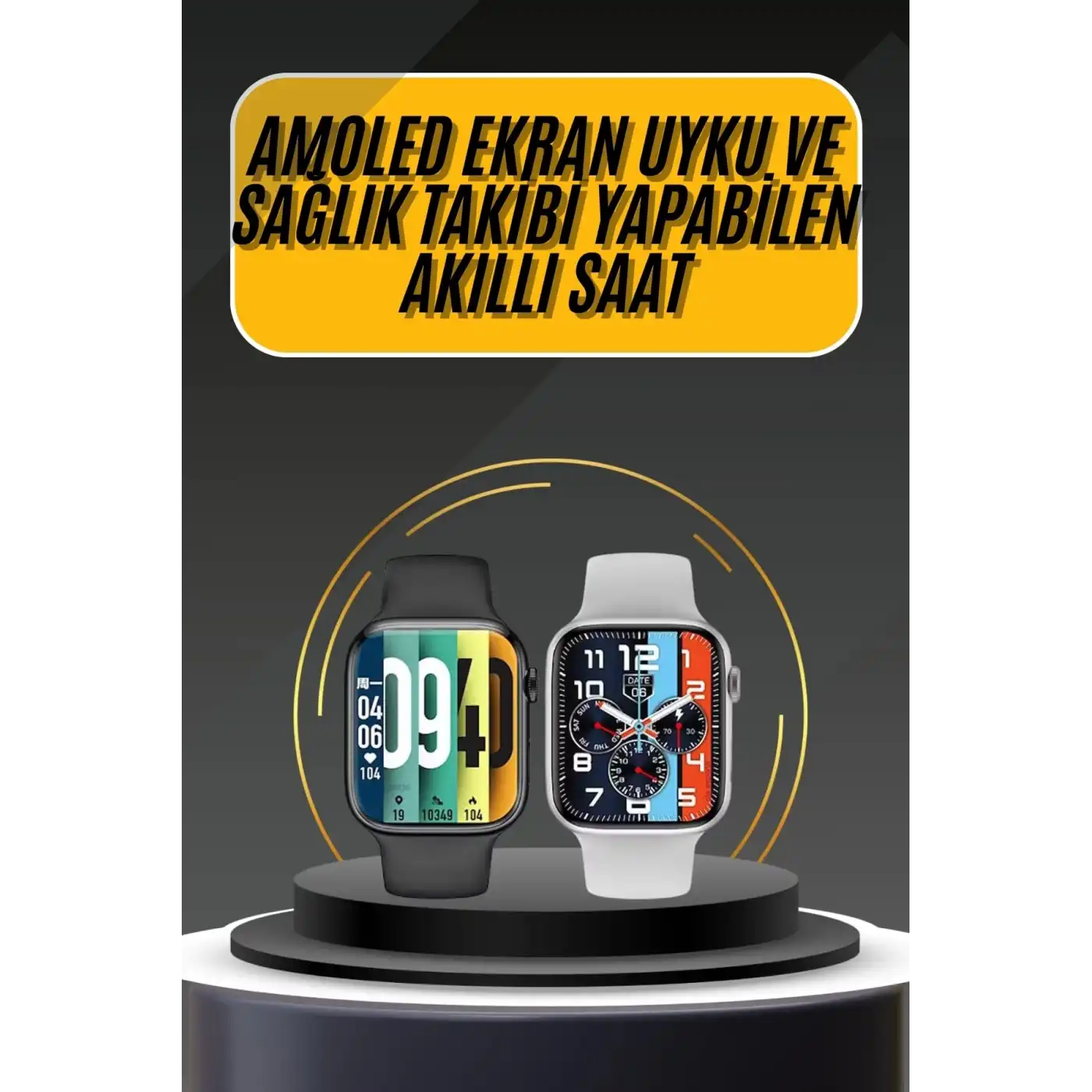 Akıllı Saat Yeni Nesil Android ve İOS Uyumlu Titreşim Modlu Alarm Kronometre
