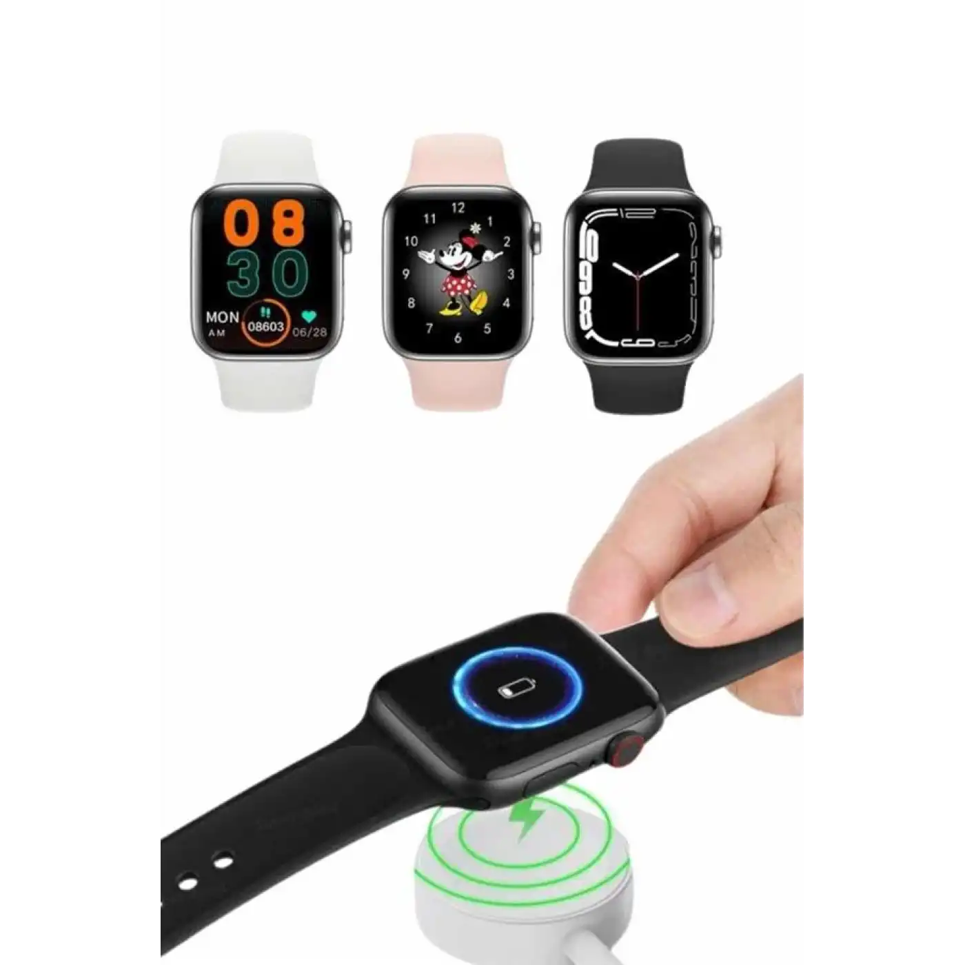 Akıllı Saat Yeni Nesil Android ve İOS Uyumlu Titreşim Modlu Alarm Kronometre