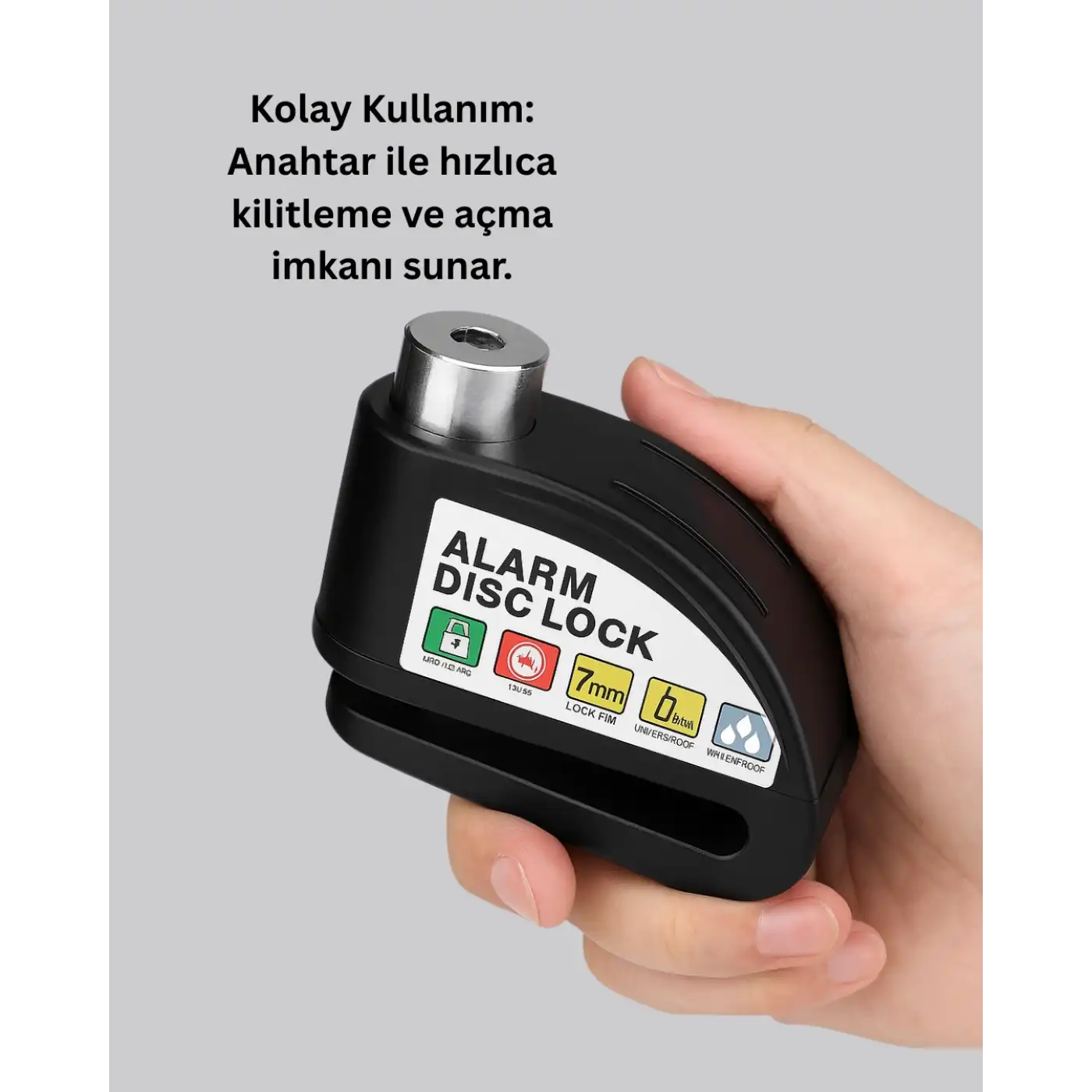 Alarm Sensörlü Disk Kilidi Motosiklet Scooter Bisiklet Güvenlik Yeni Nesil